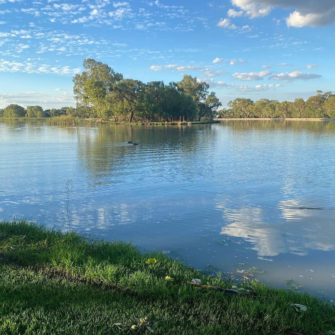 Take a walk around Lake Jerilderie and you'll be able to take in stunning water views like this one captured by @mark_tomaszewski recently. Along the way you might also see some of the pelicans, ducks and swans that call this man-made lake home&nbsp;