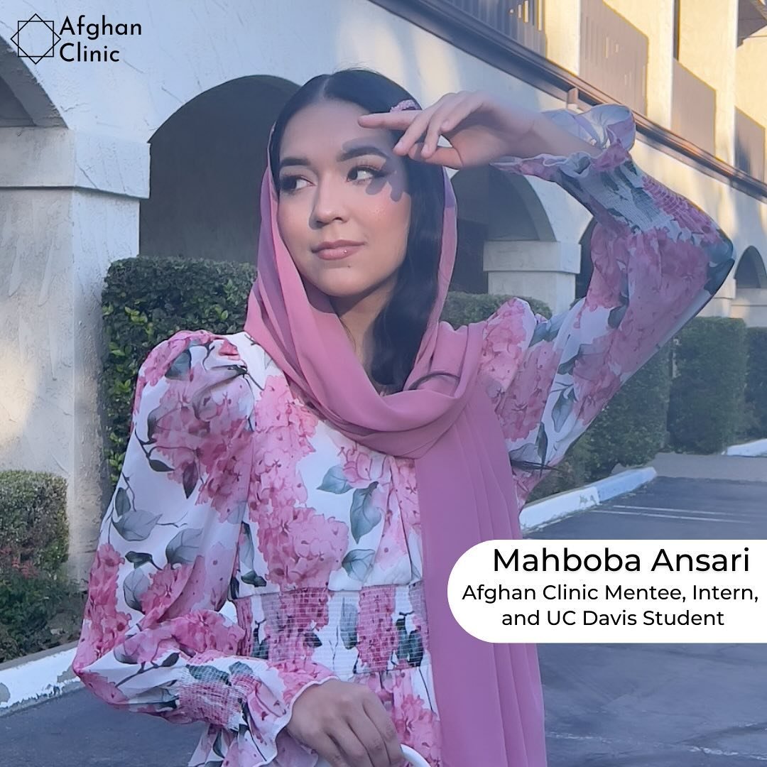 ✨ MENTEE SPOTLIGHT ✨

Meet Mahboba Ansari one of our mentees in the Afghan Clinic Pre-Medical Mentorship Program! 

We are so honored to have had Mahboba as a part of our cohort this year and look forwarded to her continued success. If you are a pre-