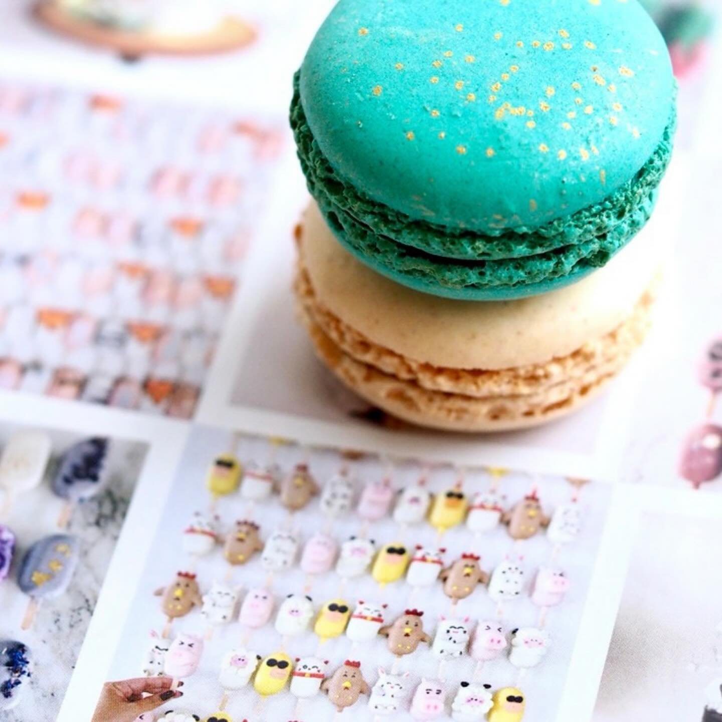 How pretty are macarons? 🌸 I don&rsquo;t know why but I just so enjoy making my feed look pretty ✨