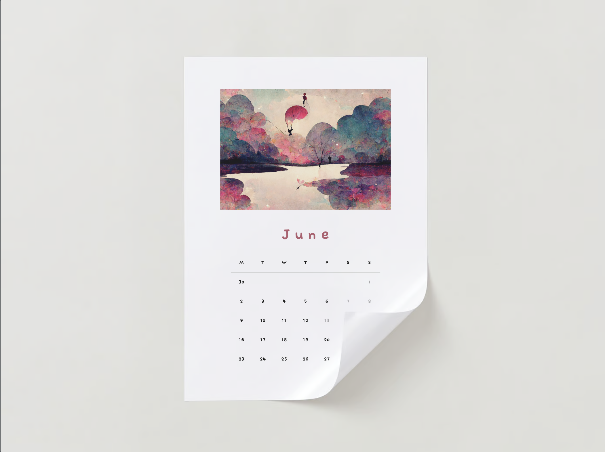 2025 Wall Calendar by Jess Bailey Coffs Harbour Mock up 9.png