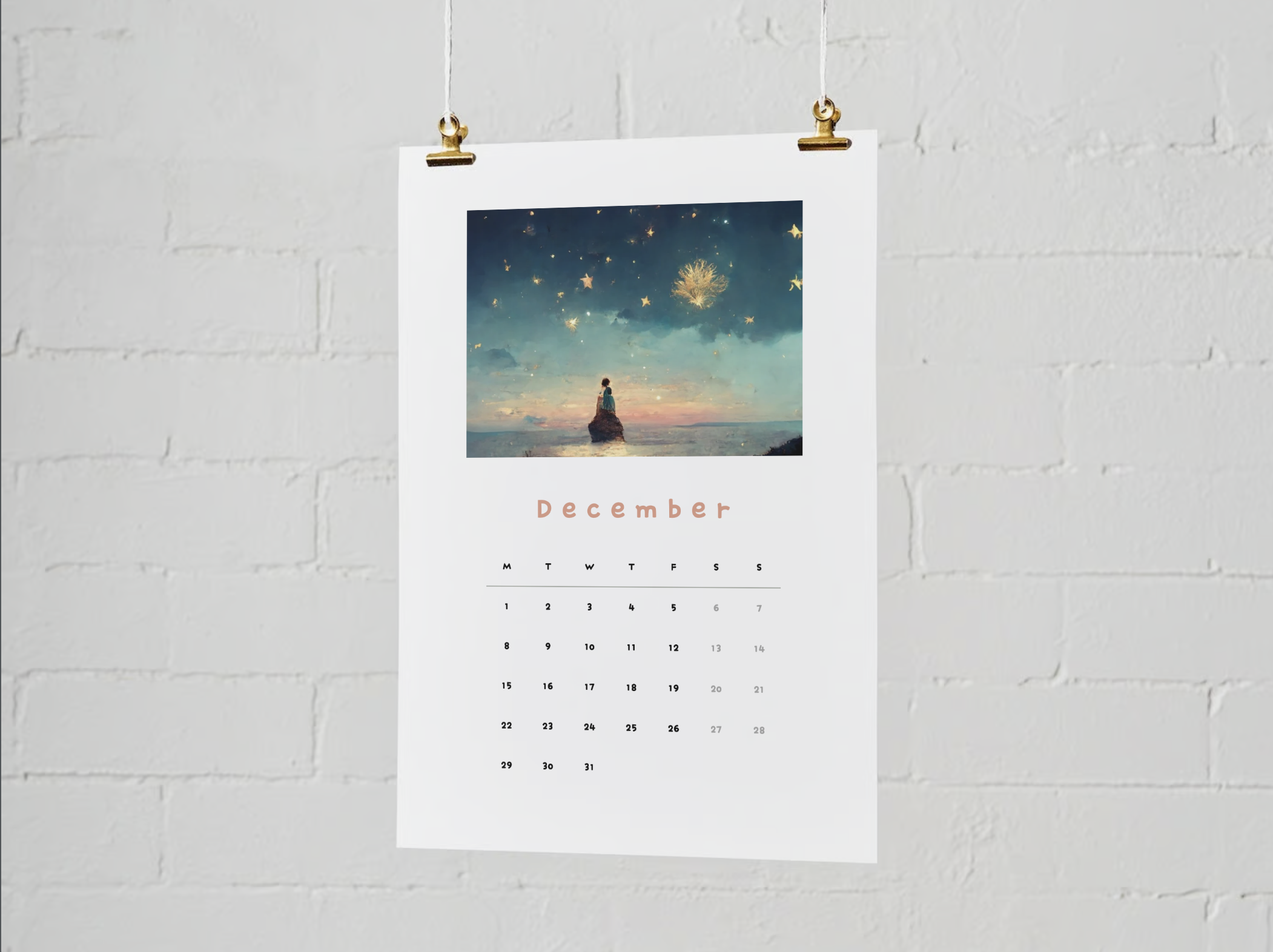 2025 Wall Calendar by Jess Bailey Coffs Harbour Mock up 2.png