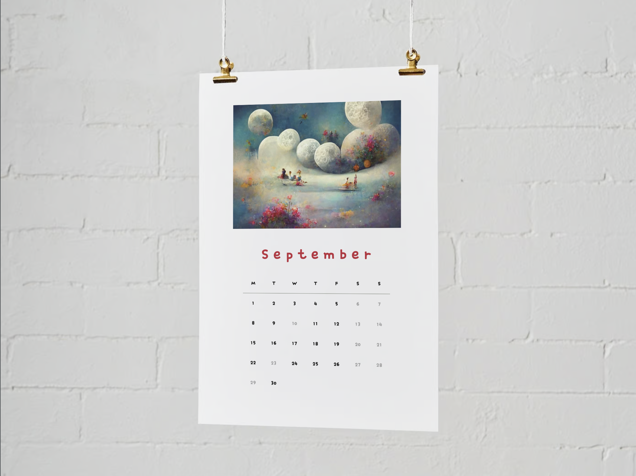 2025 Wall Calendar by Jess Bailey Coffs Harbour Mock up 1.png