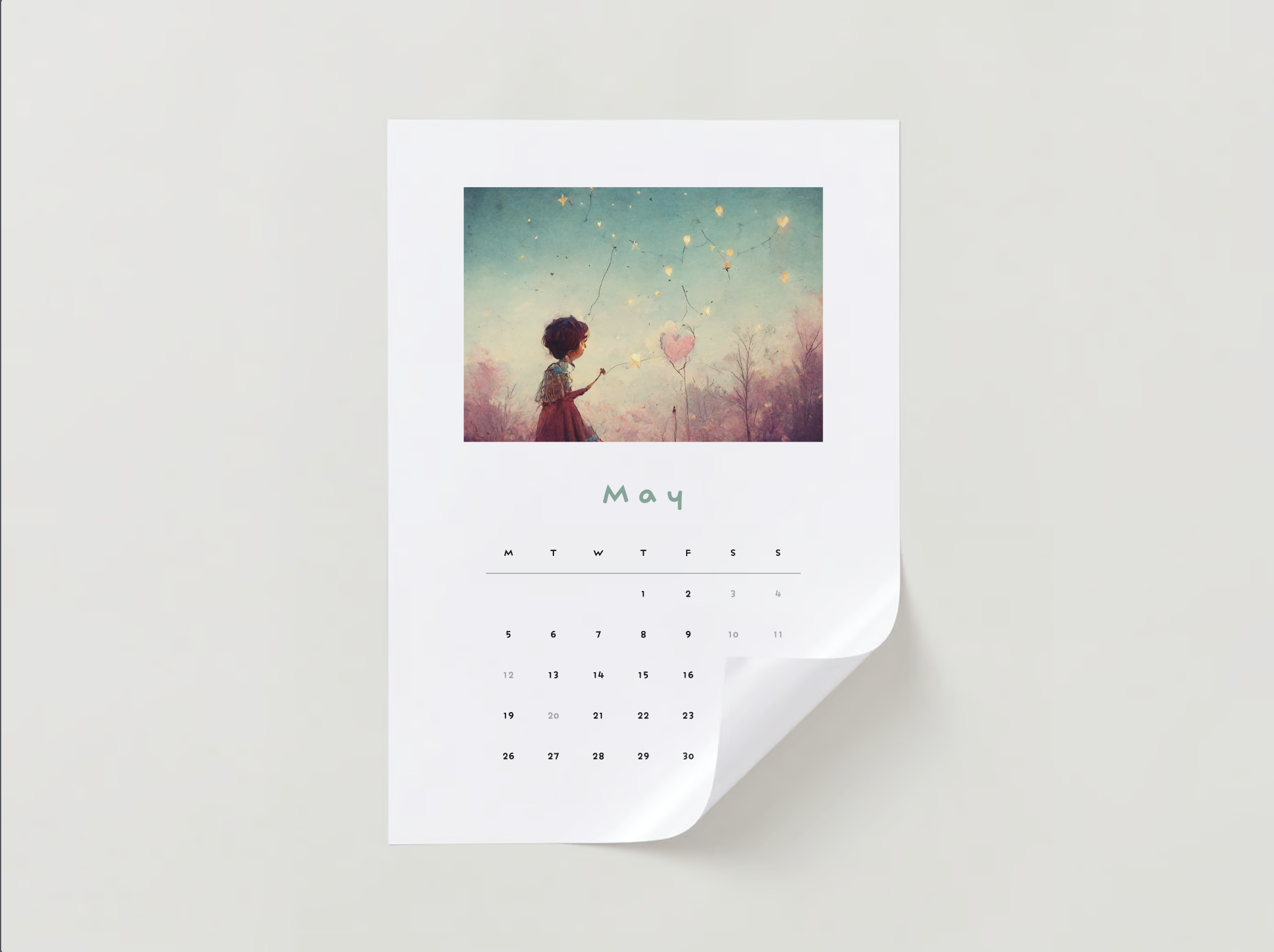 2025 Wall Calendar by Jess Bailey Coffs Harbour Mock up 10.png