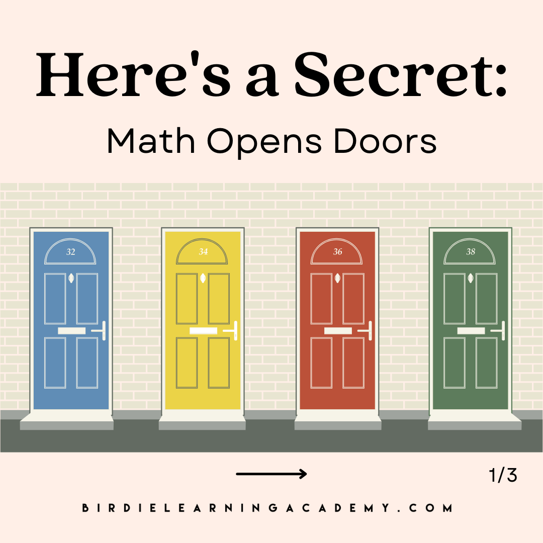 Here’s a Secret: Math Opens Doors