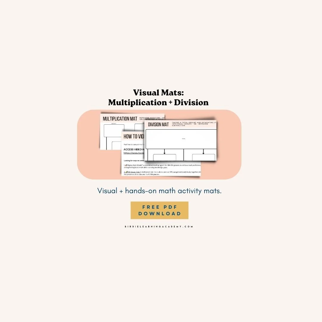 [Freebie] Visual Mats: Multiplication + Division