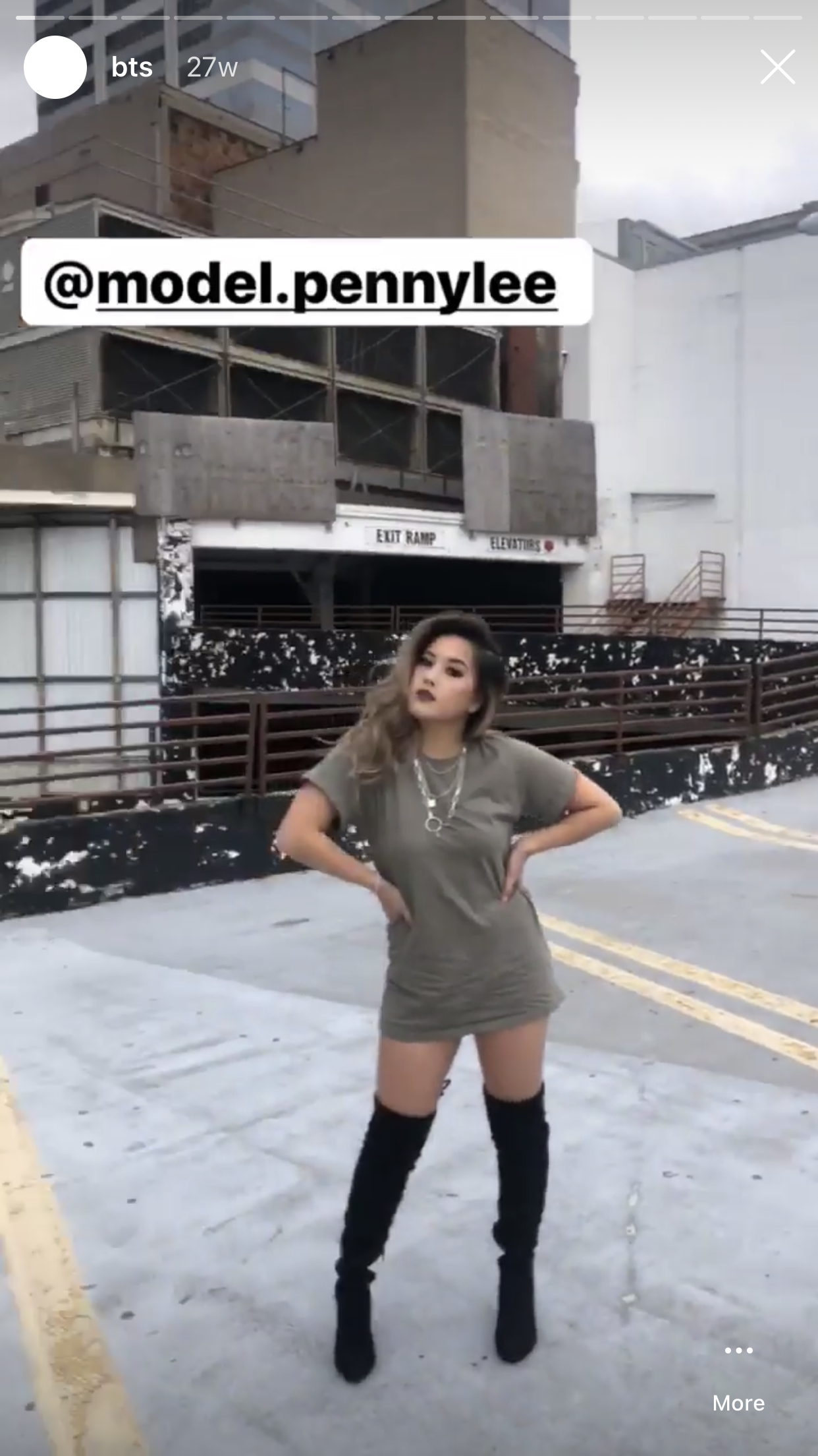 A screenshot from my “BTS” story highlight for reference