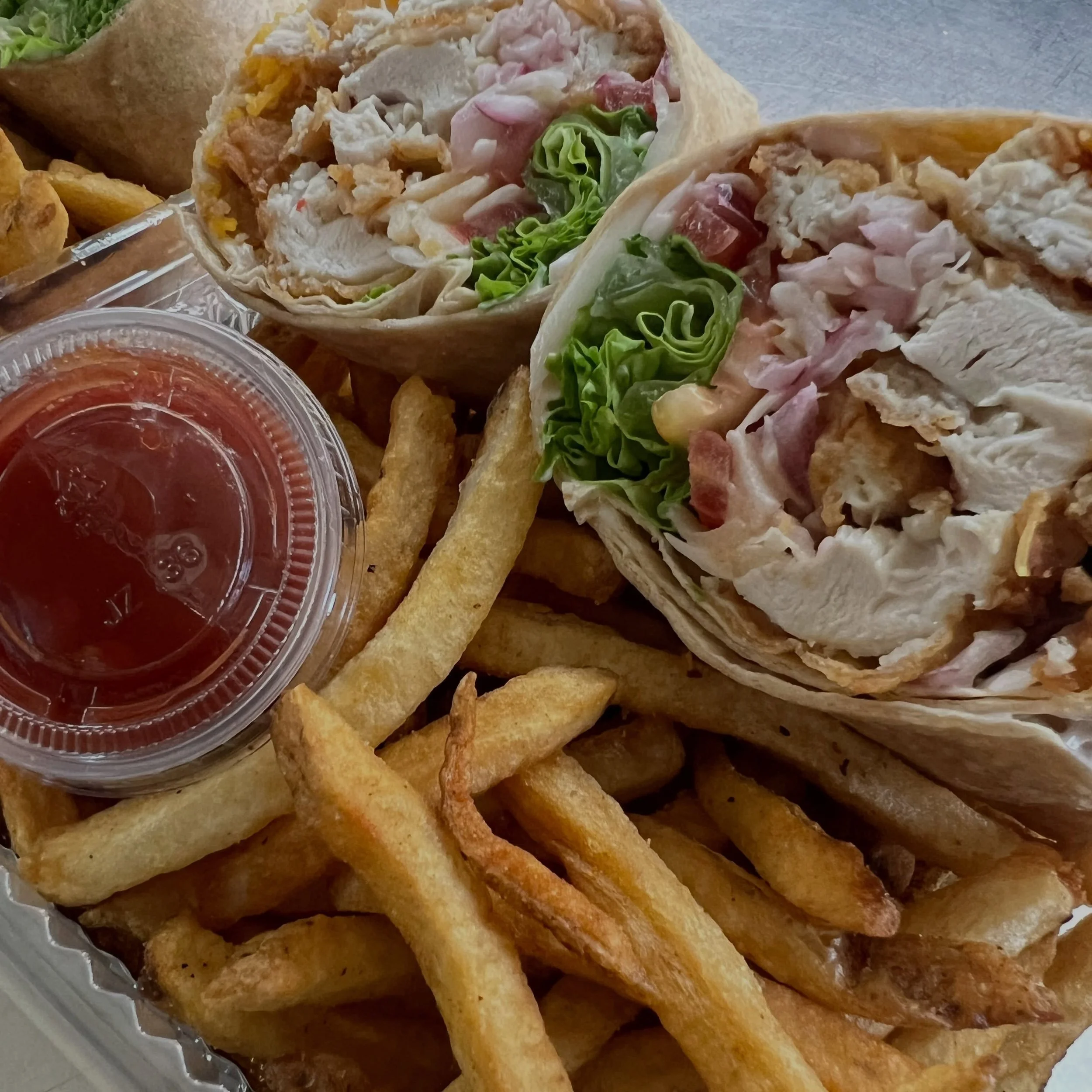 Brand NEW, NEVER before seen Lunch Specials are up on the board!!! Our farm stand is open 8-5; apple picking open 8-4, lunch 11-3, and Apple fritters 9-3. We have everything you need to complete your weekend including prepared meal items in the case,