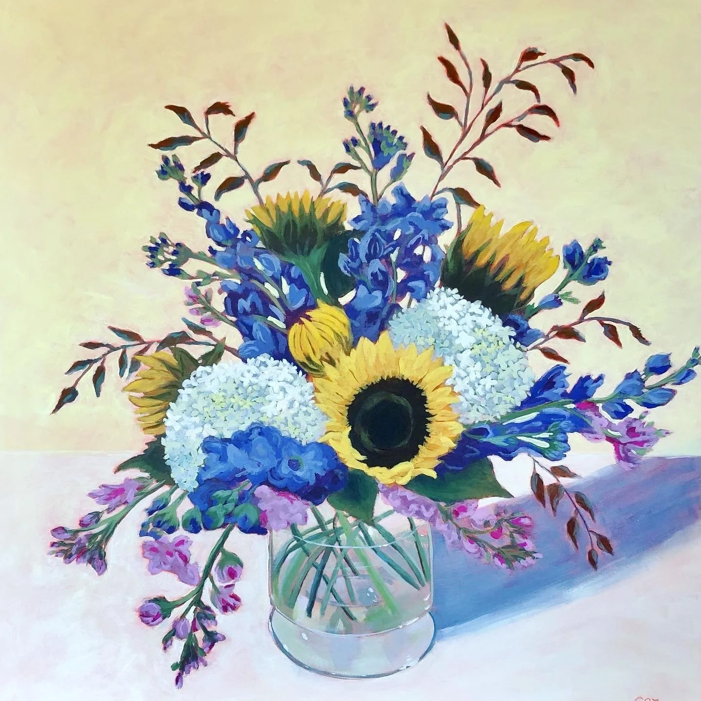 Hello Sunshine.  30 x 30"