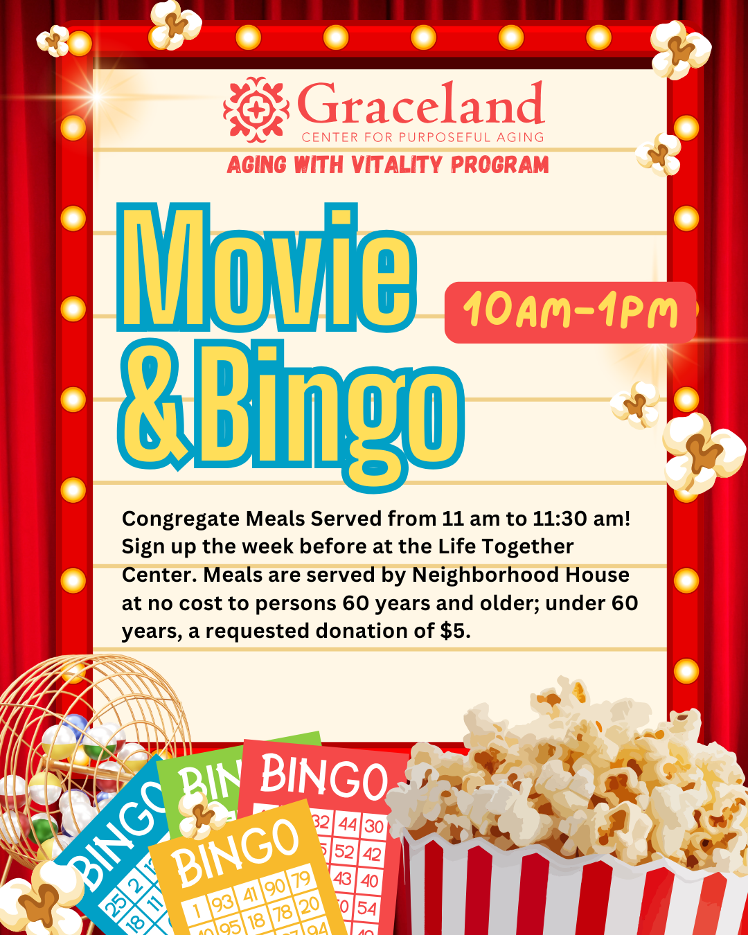 Aging with Vitality: Movie Tuesday and BINGO