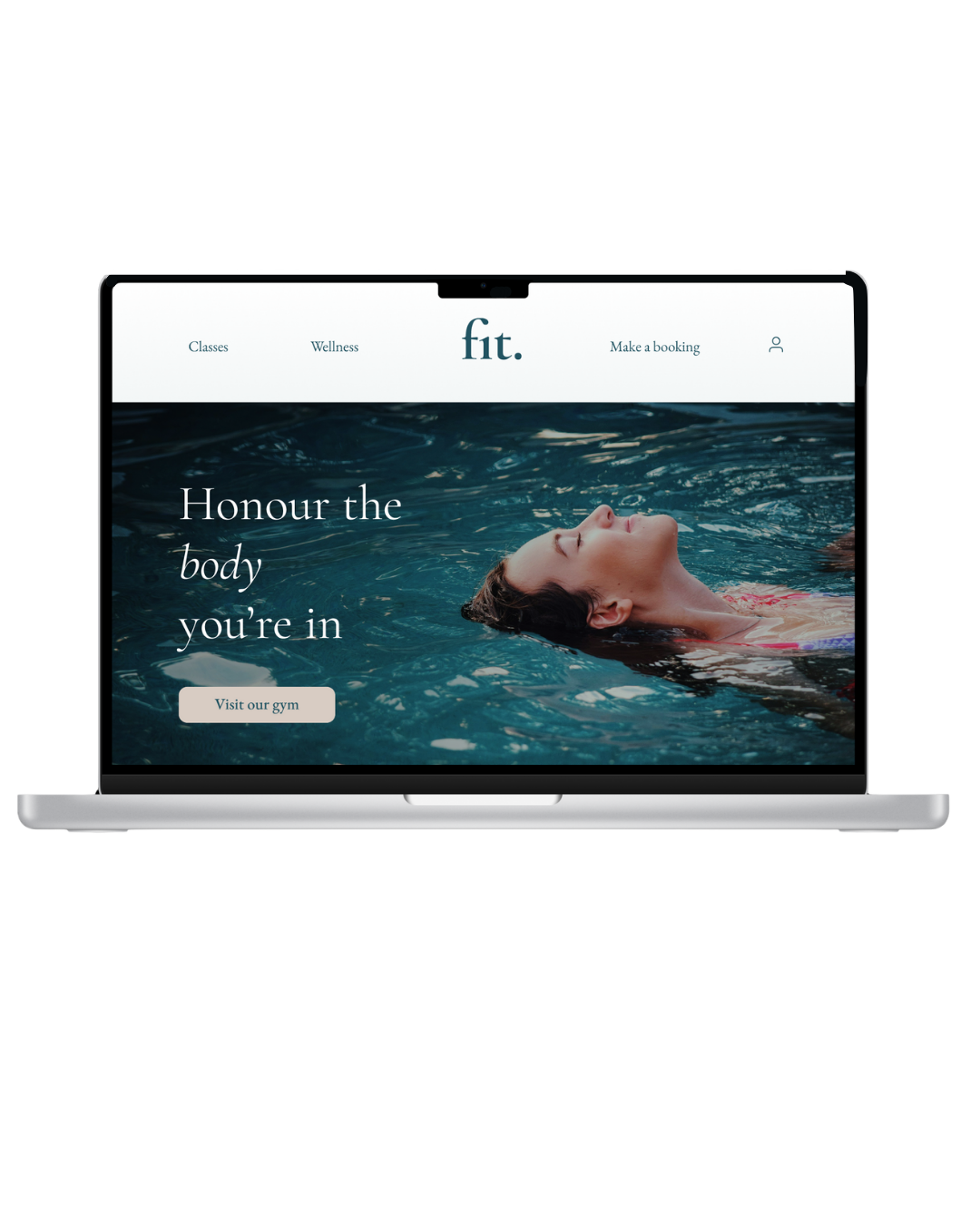 fit studio website design