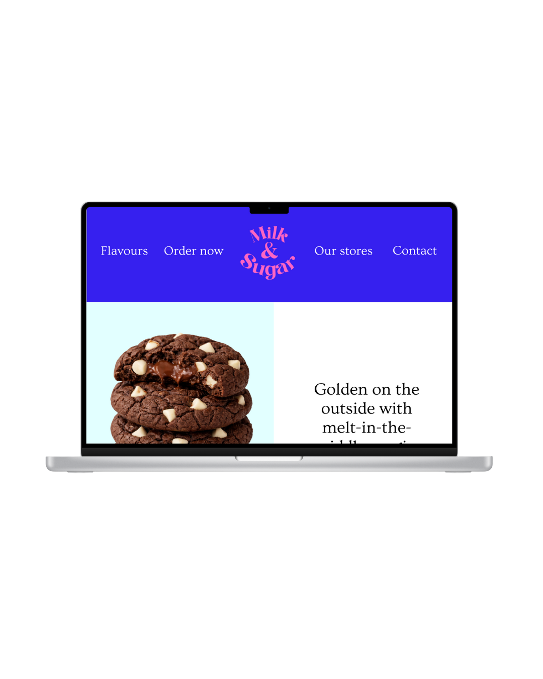 Milk &amp; Sugar website design