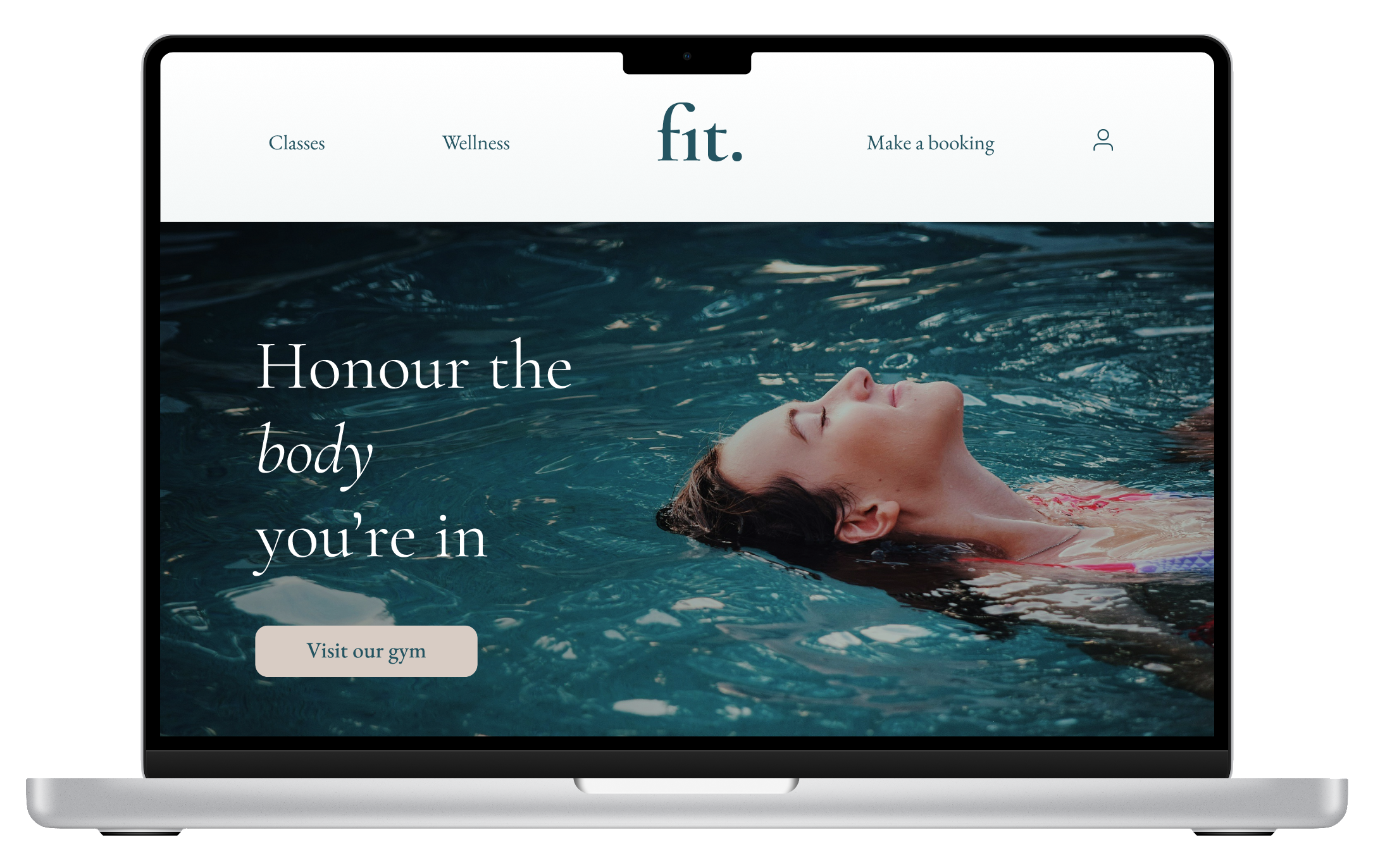 fit studio website design