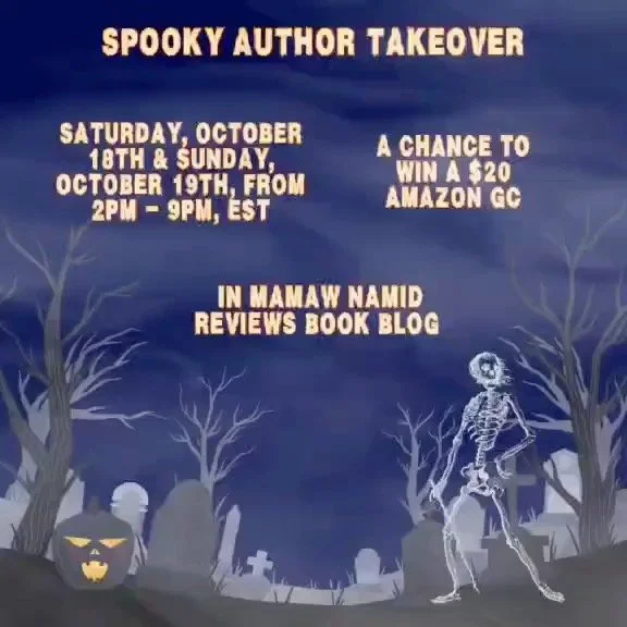 Come hang out this weekend at Mamaw Namid Reviews Book Blog and hang out with me and other authors. It will be a lot of fun. #bookparty #authortakeover