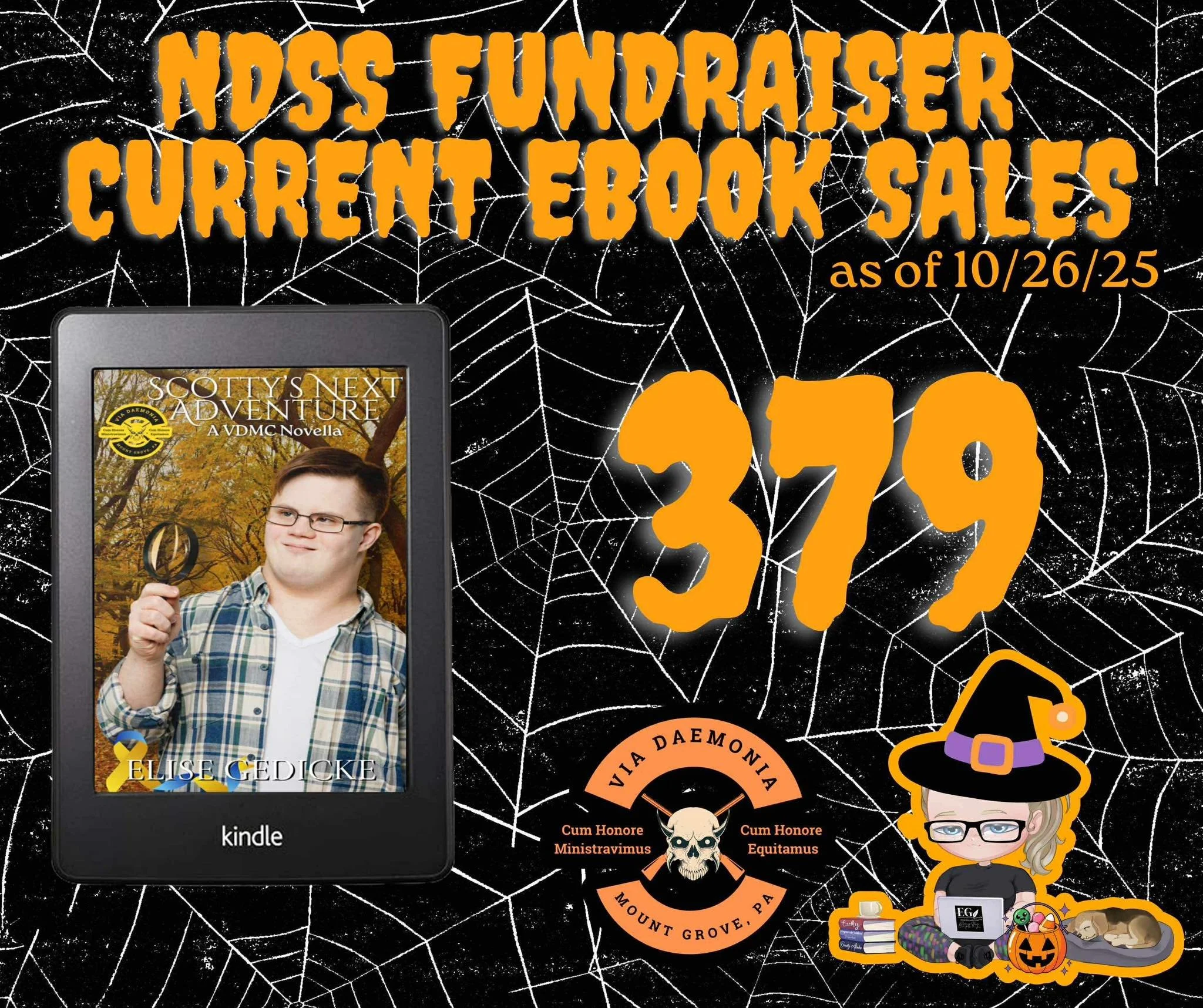 π» Happy October!!! π 
It’s the final push and we're so close!!! We only need 23 more ebooks sold to reach our goal for Scotty's Next Adventure 2025 National Down Syndrome Society Fundraiser @ndssorg ! πππ 
Let's do this!!! Fundraiser ends