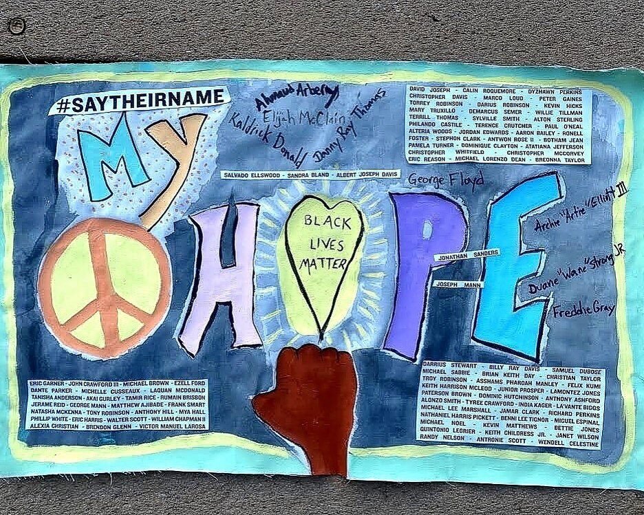 A hope flag from Colorado. 

What do you hope for? What change do you want see? 

#SayTheirNames  #EndPoliceBrutality #BlackLivesMatter 
#MyHopeOurHope2020
#UnstoppableVoters