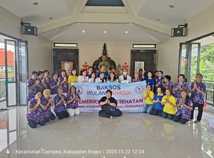 Baksos Wulan Bahagia Jabar di Vihara Karuna Bodhi Ciampea dibantu DPC Bogor, Ranting Wihara Buddhasena, Wihara Khanti Bhumi. Tanggal 22 November 2025. 