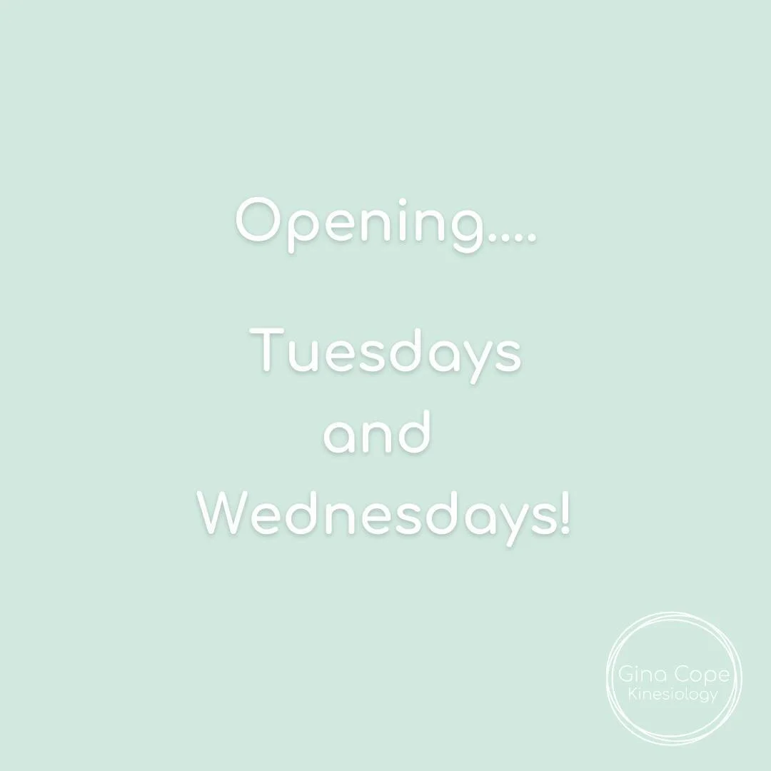 As of July I'll be open on Tuesdays AND Wednesdays.⁠
Just in time for school holidays too. ⁠
Bring your kiddos in for a reset before the next term starts.⁠
Online bookings via the website, or message me here.⁠
Hope to see you in clinic soon beautiful