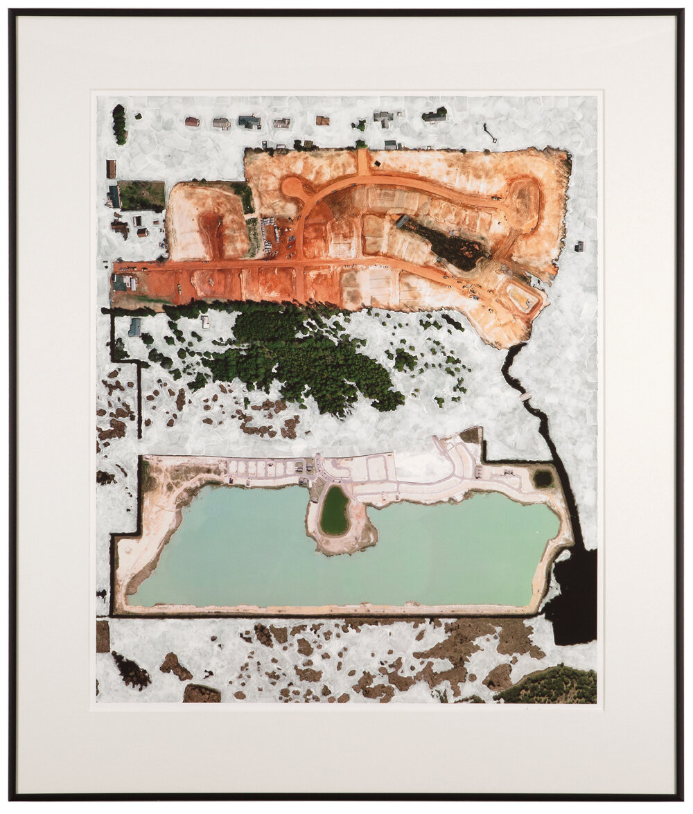 Mercury Clermont Again , 2015 , acrylic emulsion on archival pigment print on rag paper , img. 62 x 51 cm.