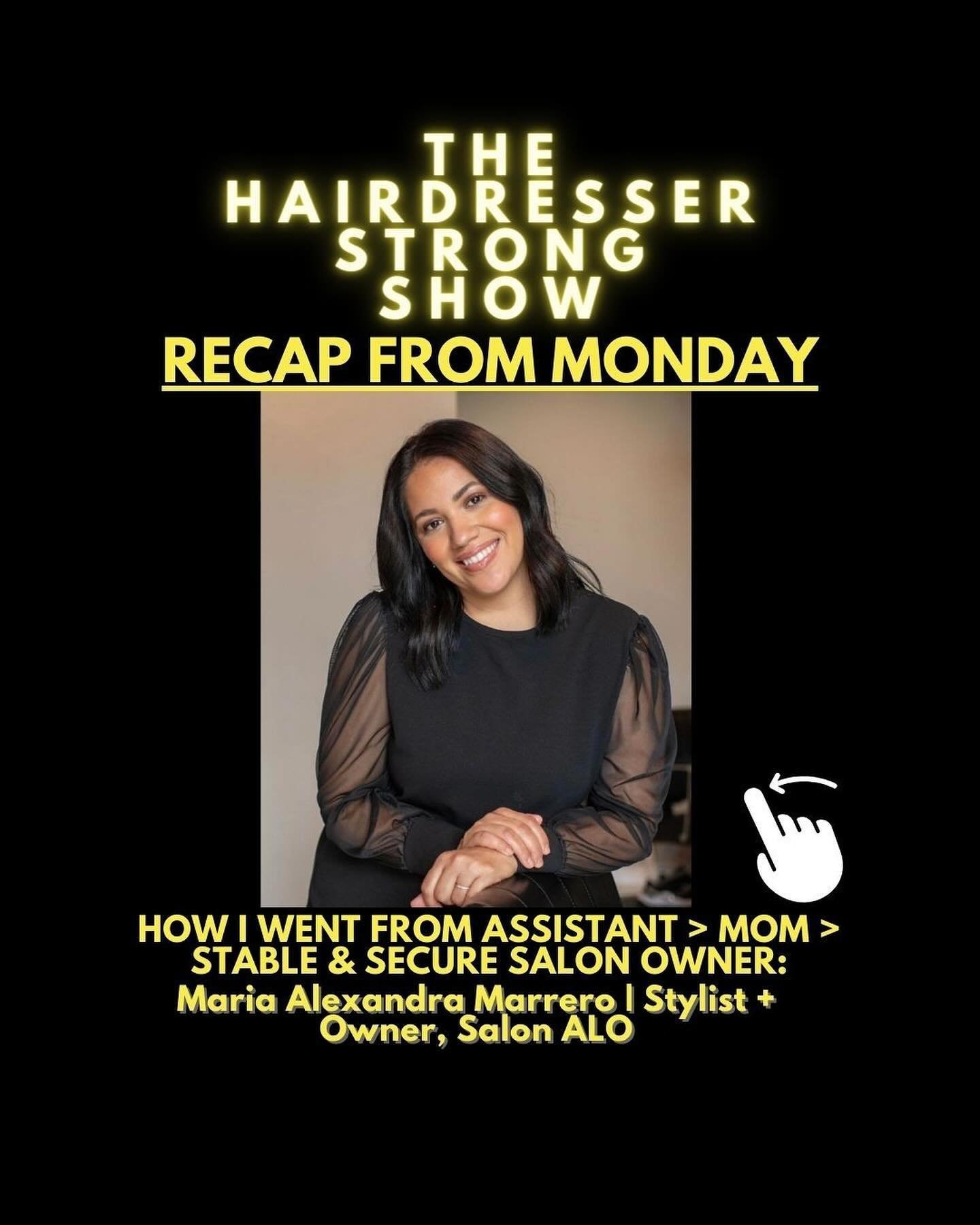 Monday, we heard how Maria (@mariaalexstyles) navigates and discovers balance with family, salon ownership, and seeks advice and education to realize her dreams with less stress than most.⁠
⁠
⚡Comment &ldquo;194&rdquo;⚡ to instantly receive the link 