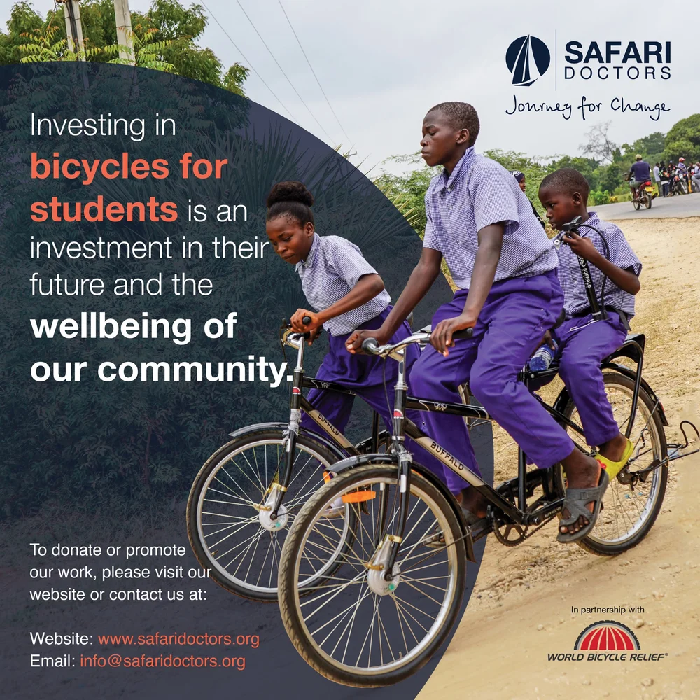 Bicycles distributed with World Bicycle Relief