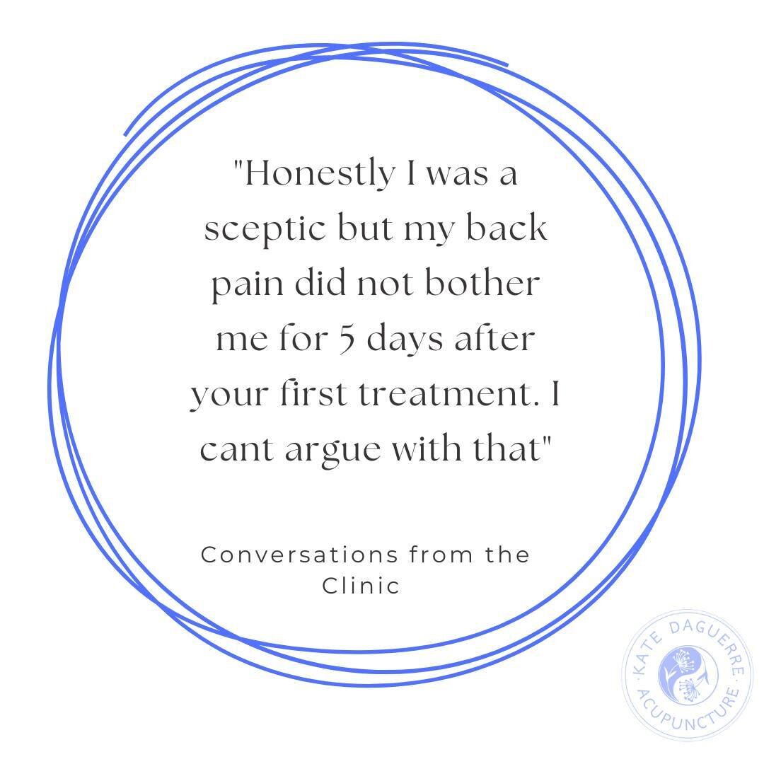 *Conversations from the Clinic*

Acupuncture can be amazing for managing pain and guess what you don't have to be a believer for it to work! Acupuncture doesn't discriminate 😆 

#BristolAcupuncture #Chinesemedicine #TCM #Acupuncture #WellbeingBristo