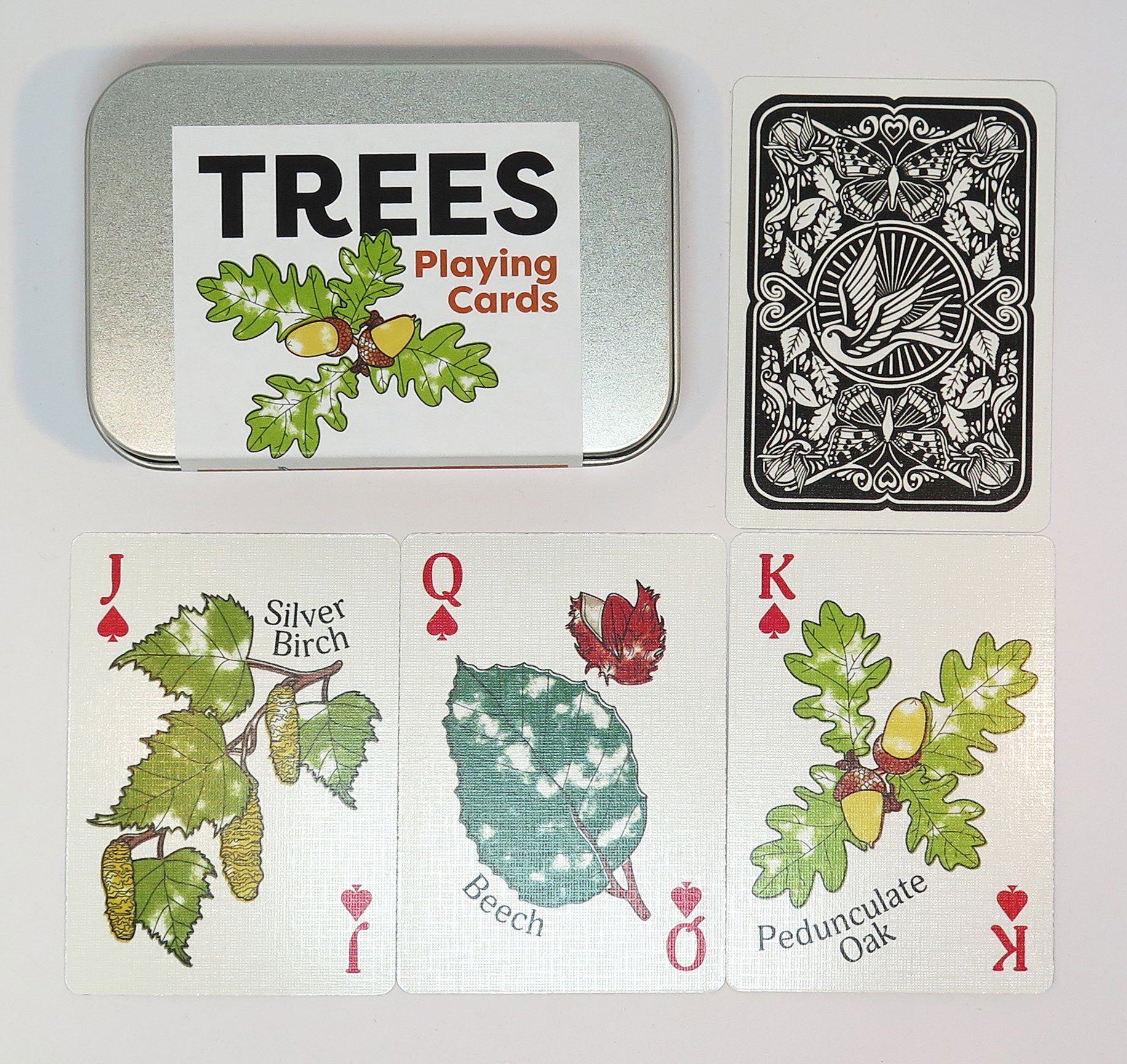 UK Native Trees Playing Cards