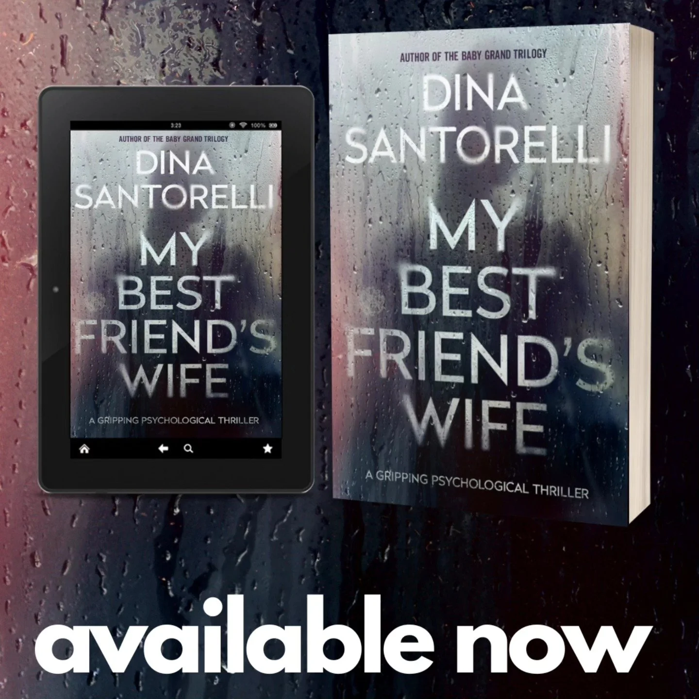 My latest thriller novel, My Best Friend's Wife, is available today! It's my first psychological thriller, and it's about three close friends. After writing my dystopian sci-fi thriller, The Reformed Man, I wanted to do something with a much smaller 