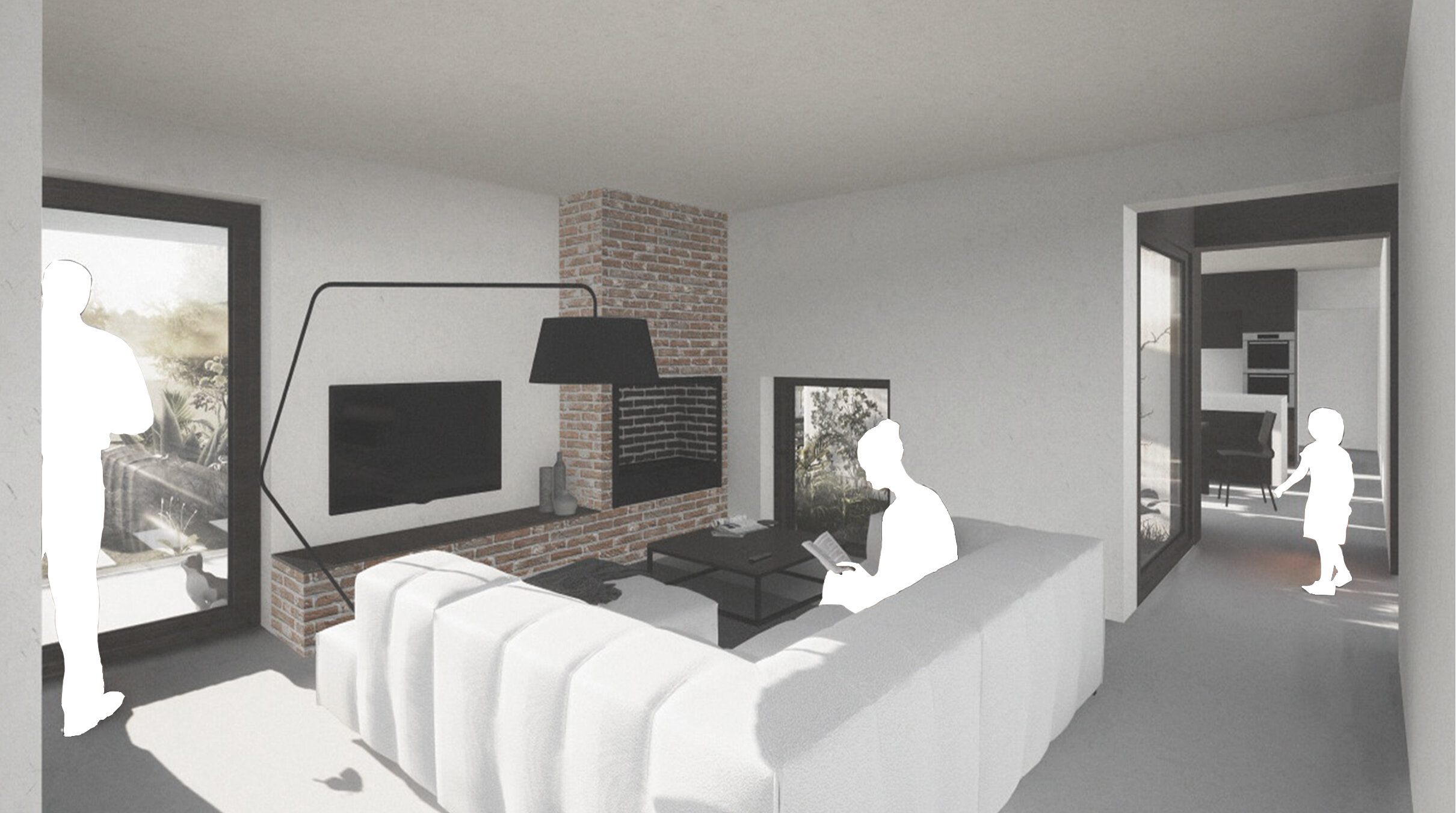 Sala de estar. Living room.