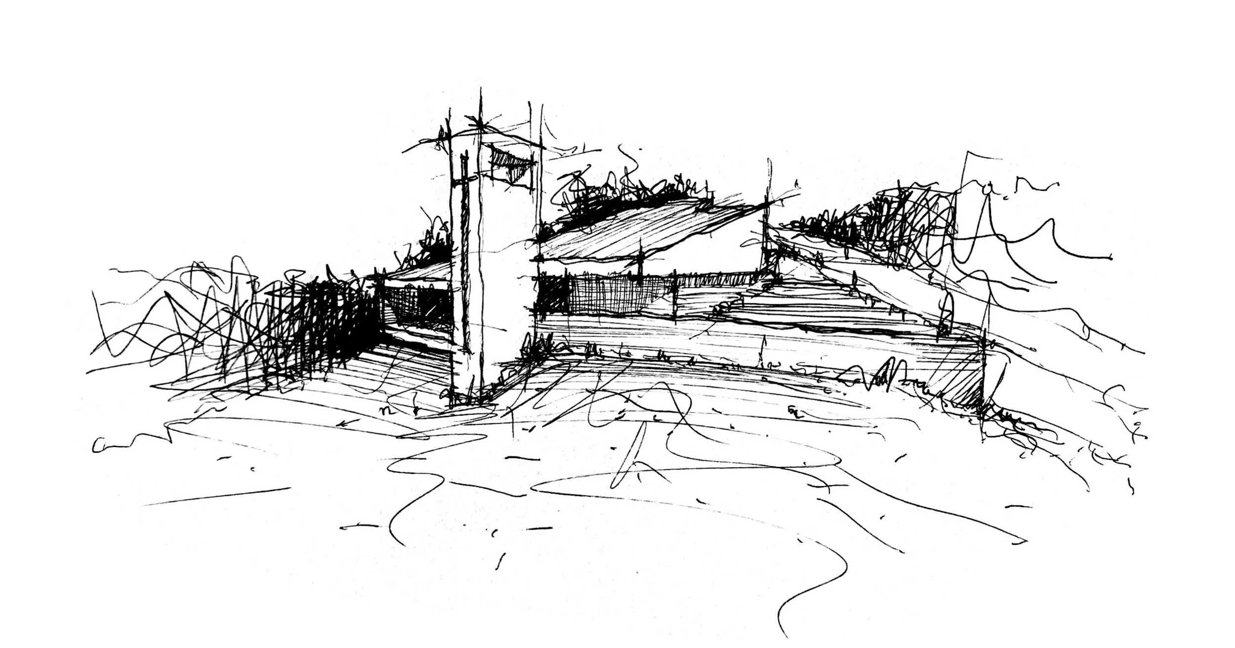 Esquiço de projeto. Project sketch.