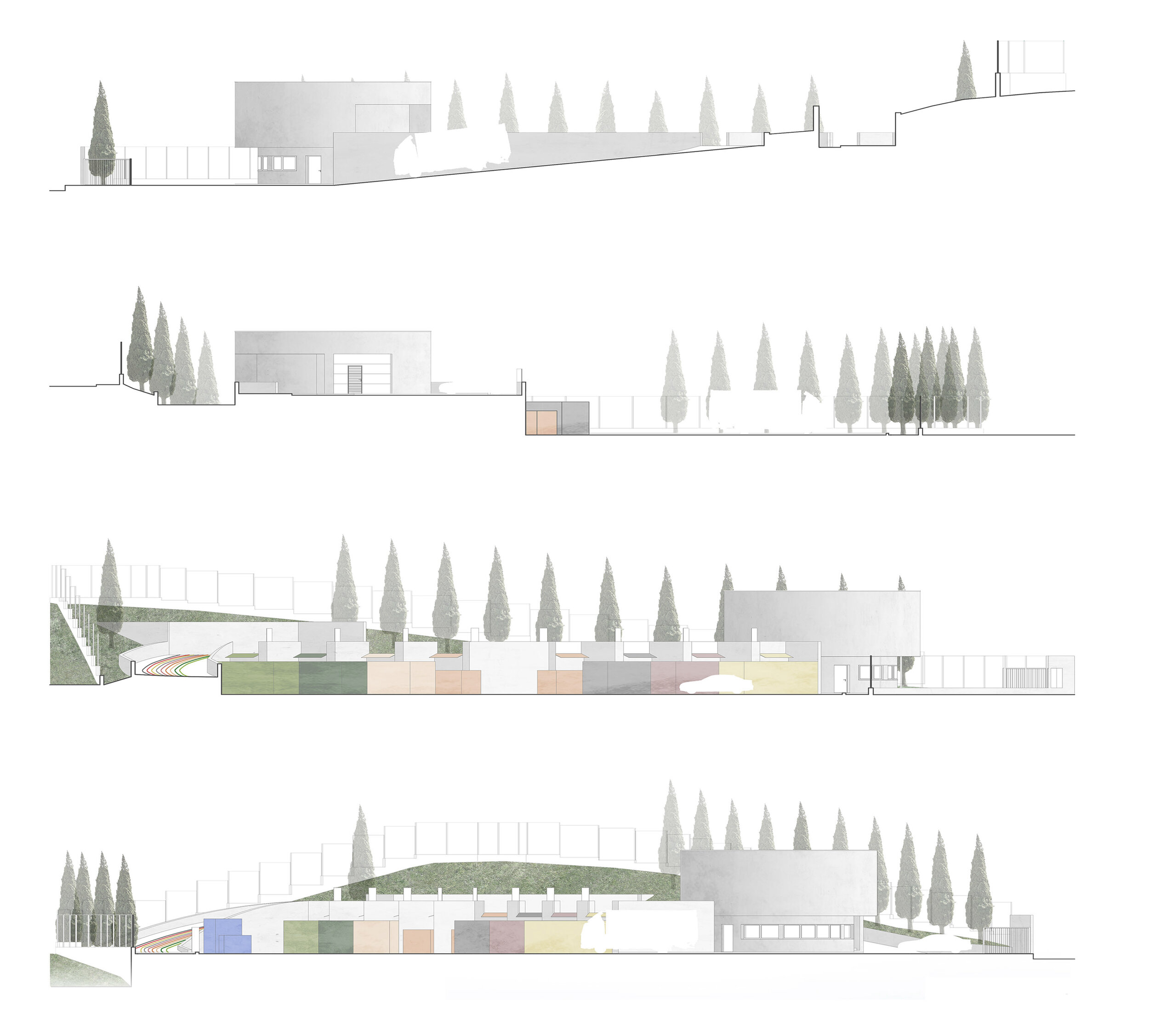 Perfis do conjunto. Sections.