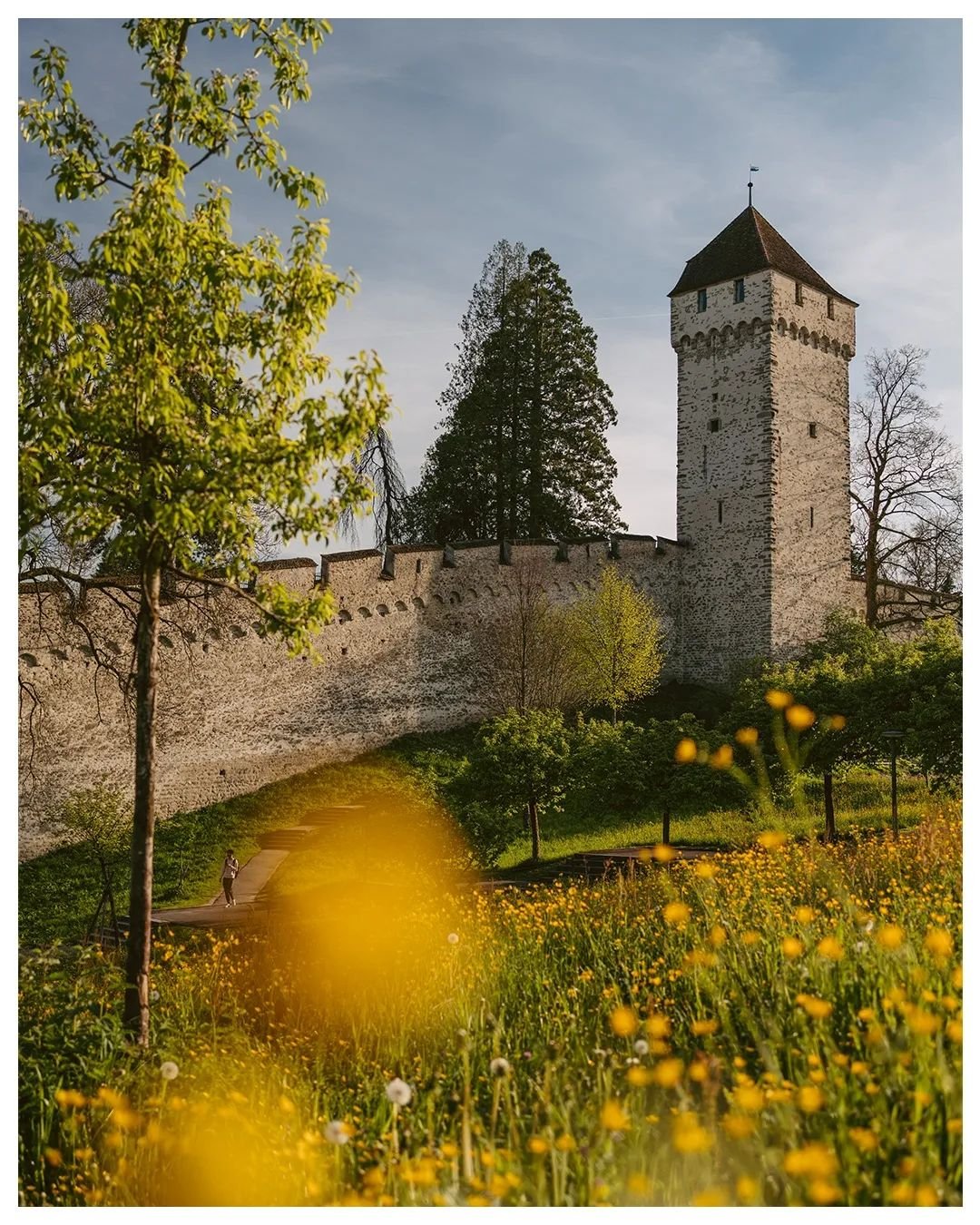 Low sun ~ High feelings 🌅
Museggmauer Luzern &bull;35mm
@visitlucerne

#visitlucerne #mylucerne #sunsetphotography #inlovewithswitzerland #sonyphotography #museggmauer