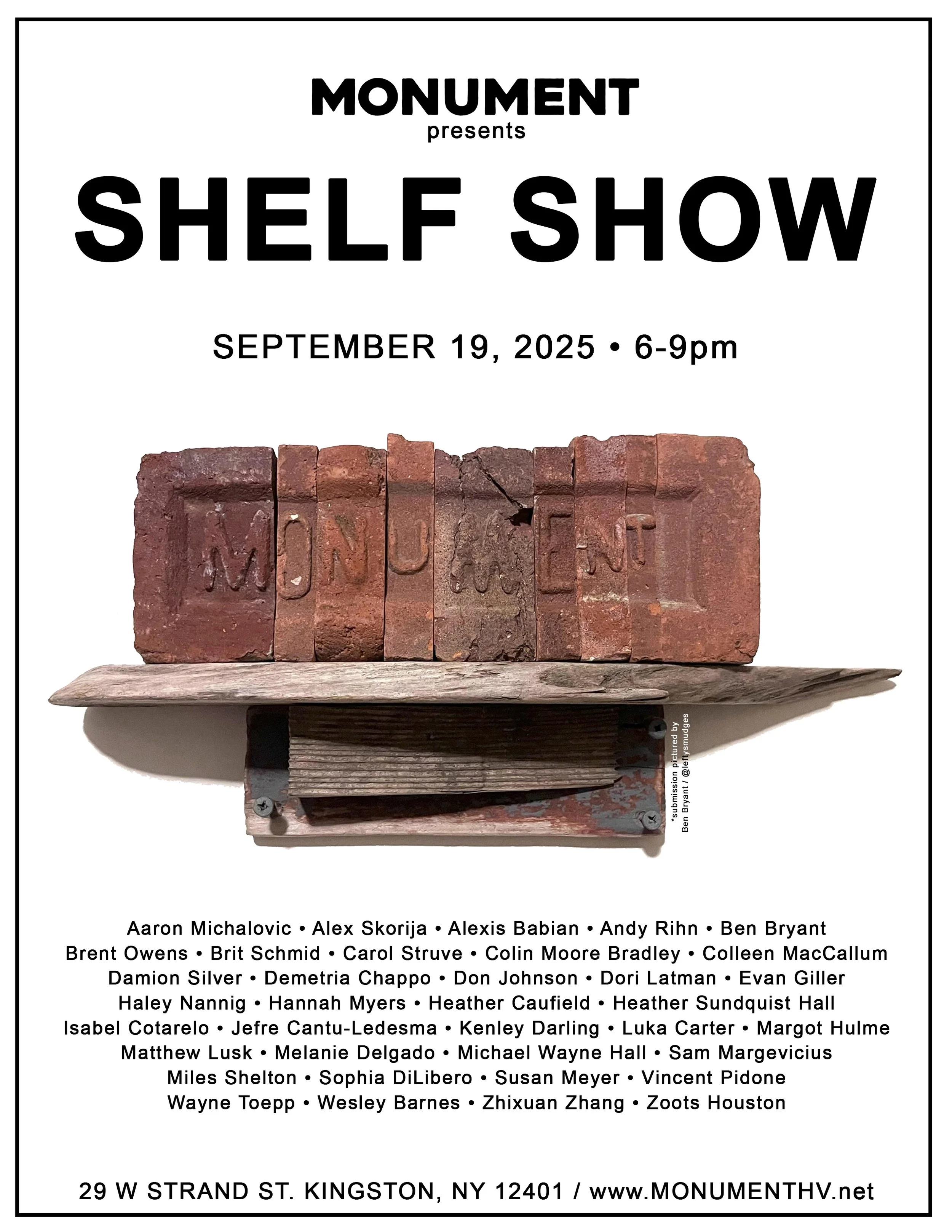 Shelf Show at Monument Gallery