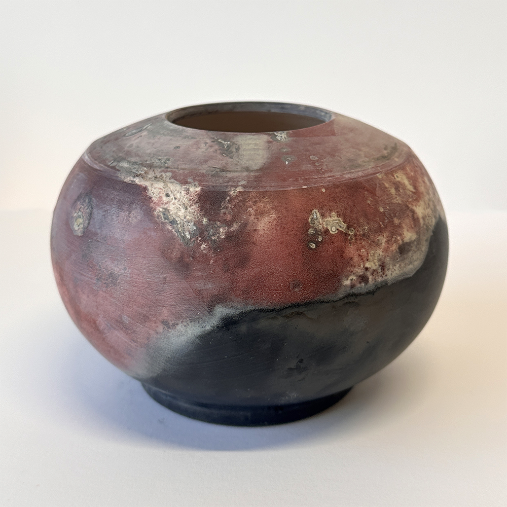 Demetria Chappo Smoke Fired Orb - Ferric Cherry.png
