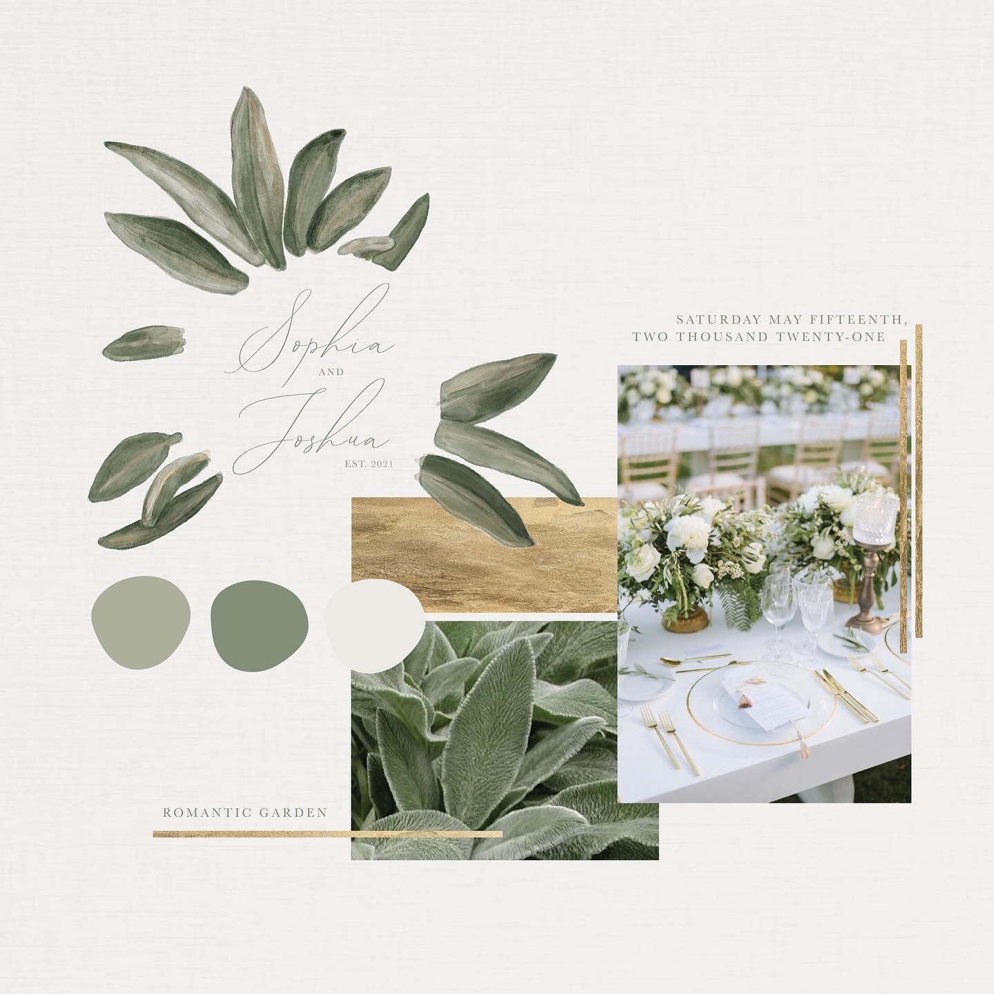 design process step #1 &bull; aesthetic, aesthetic, aesthetic 

This first step is so important and so often skipped. Before designing anyyyything I dive into researching; for weddings, this means learning more about the venue, the couple, and asking