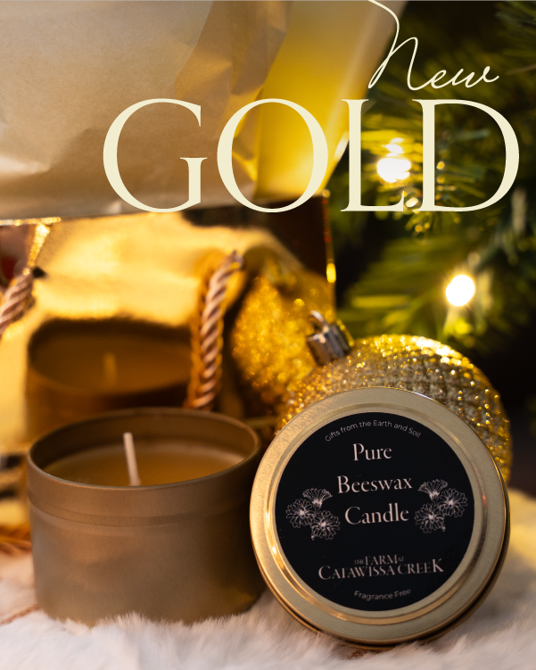 New GOLD Color for Pure beeswax Candles