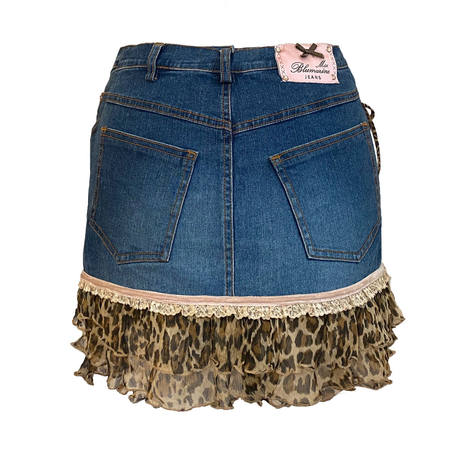 Blumarine y2k Frill Ruffle Mini Skirt — AMO Vintage