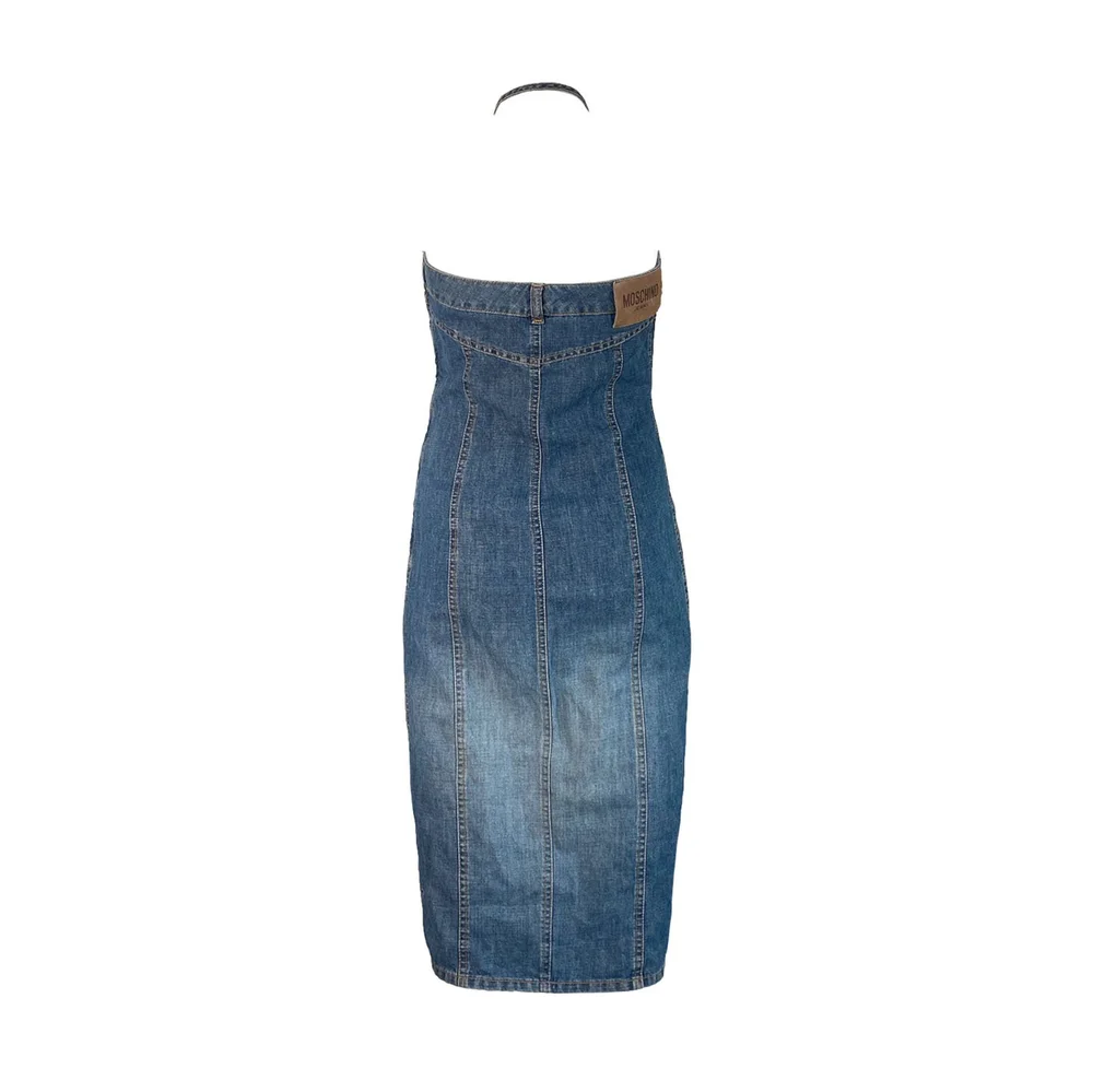 Moschino Jeans 2000s Vintage Denim Western Dress  AMO Vintage