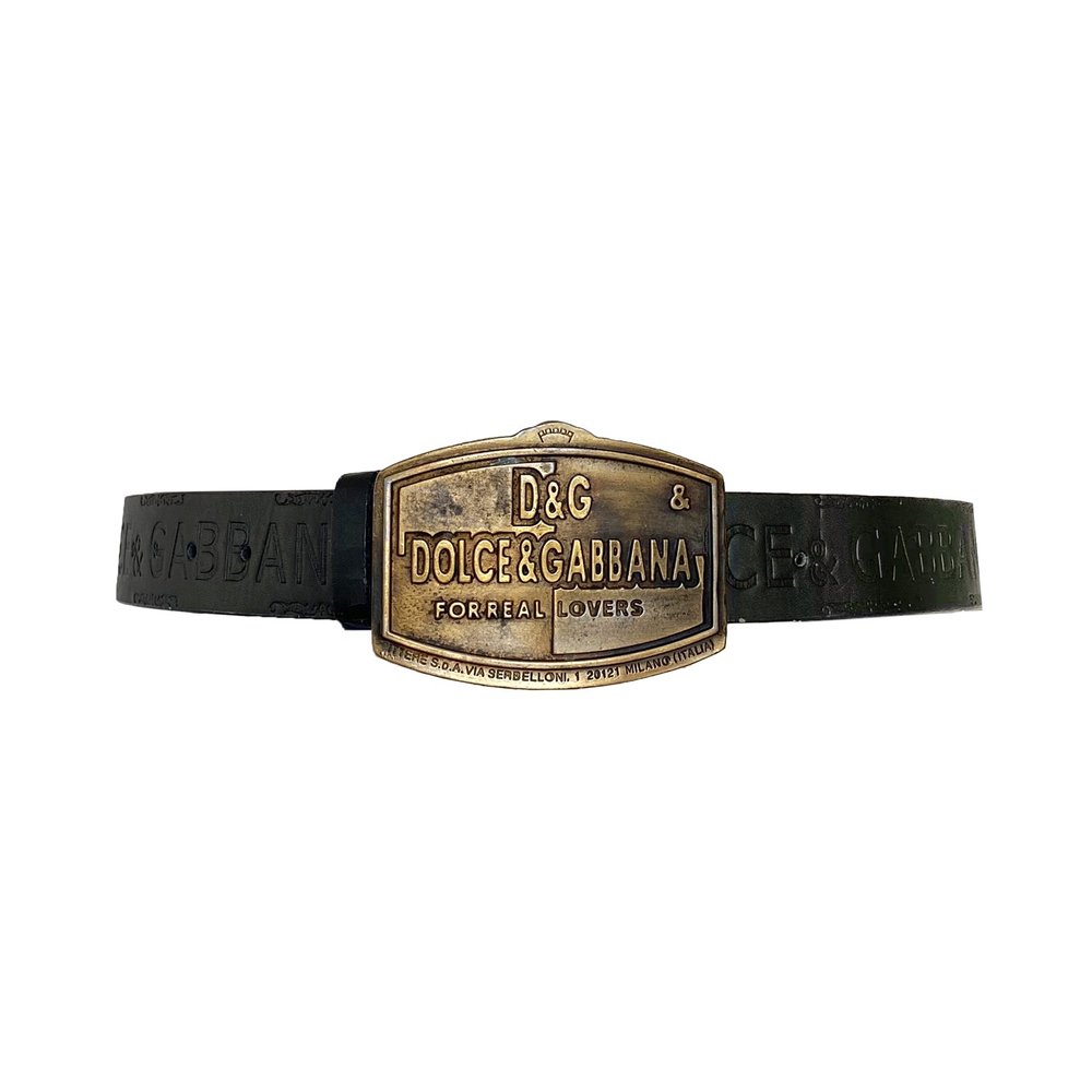 Vintage Dolce & Gabbana belt vintage dolce gabbana belt and brass belt buckle y2k  main image 3