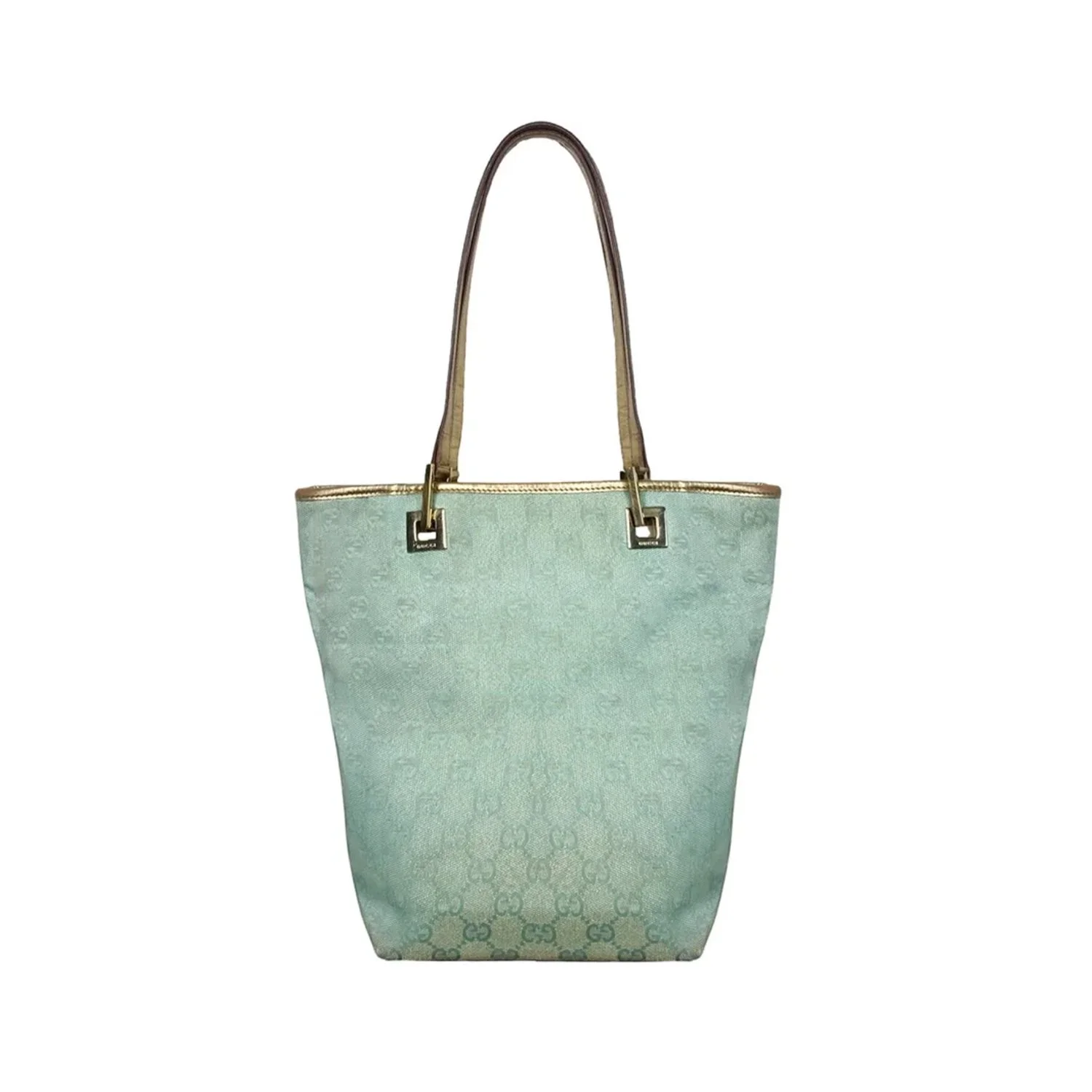 Gucci Monogram Gold Shoulder Bag