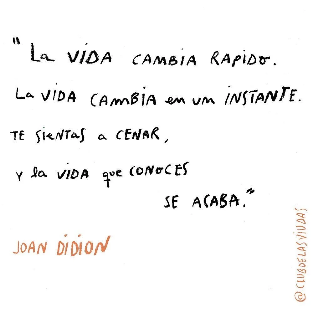 ⁣
A veces hay cosas que nos hacen hacer un CLICK.⁣
⁣
El libro de Joan Didion &ldquo;El a&ntilde;o del pensamiento m&aacute;gico&rdquo;, para m&iacute;, fue uno de ellos. ⁣
⁣
Joan Didion escribi&oacute; &ldquo;El a&ntilde;o del pensamiento m&aacute;gi