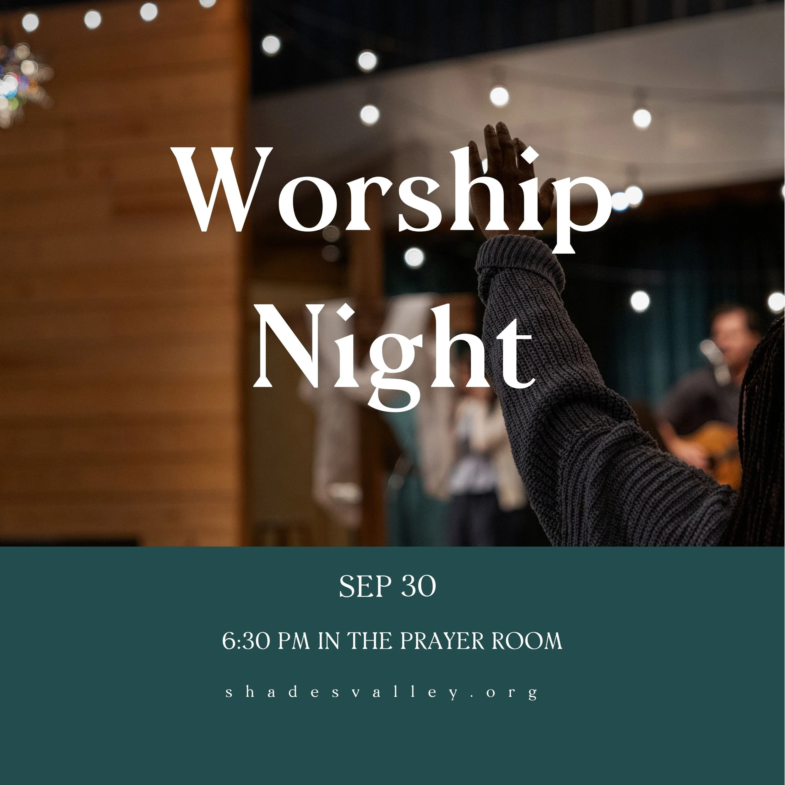 Worship Night On September 30th!