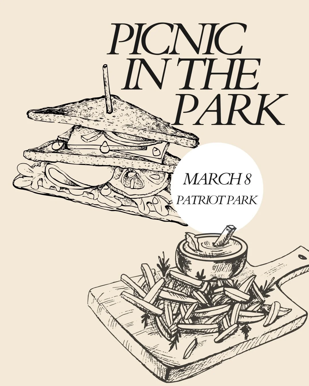 Picnic In The Park On March 8th!