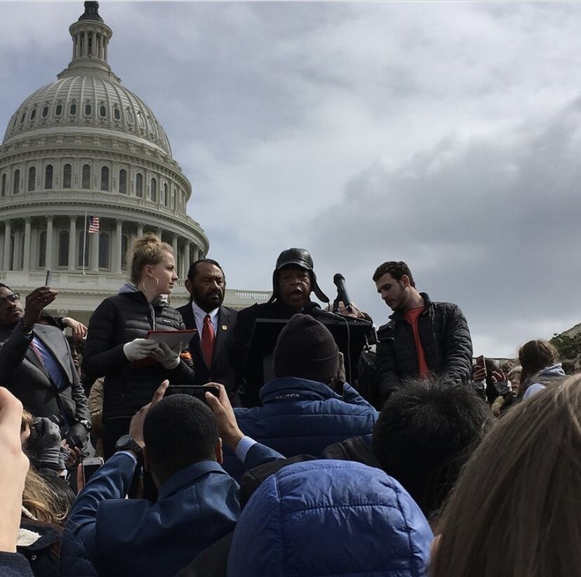 John Lewis at a demonstration outside the Capitol in 2018 (Photo: Taylor Keane)