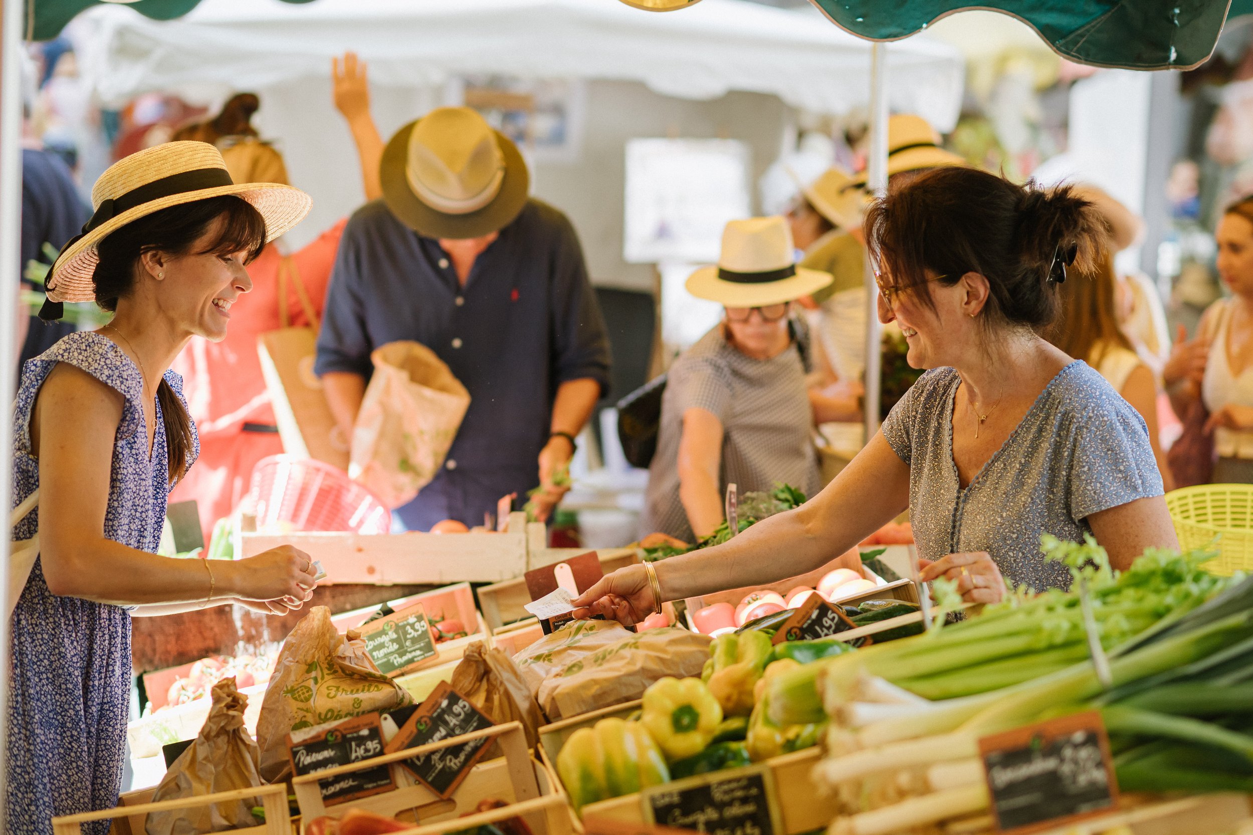 Host Cynthia Moos of Best French Forever, at a Provence market