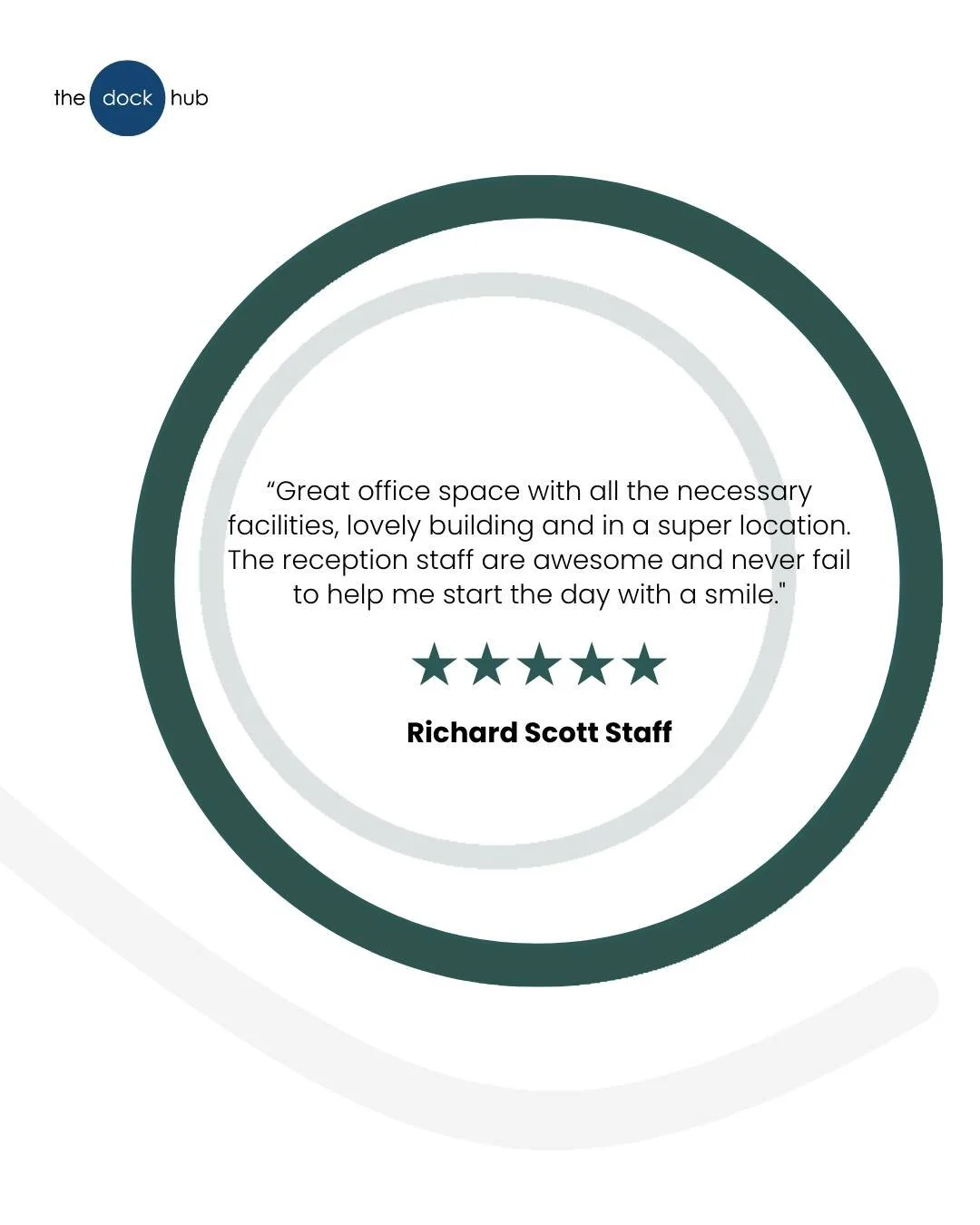 &ldquo;&lsquo;Great office space, all the facilities you need, a lovely building in a super location &mdash; and reception staff who always start my day with a smile! 😄&quot; &mdash; Richard Scott, Staff.

Come see for yourself and join our communit