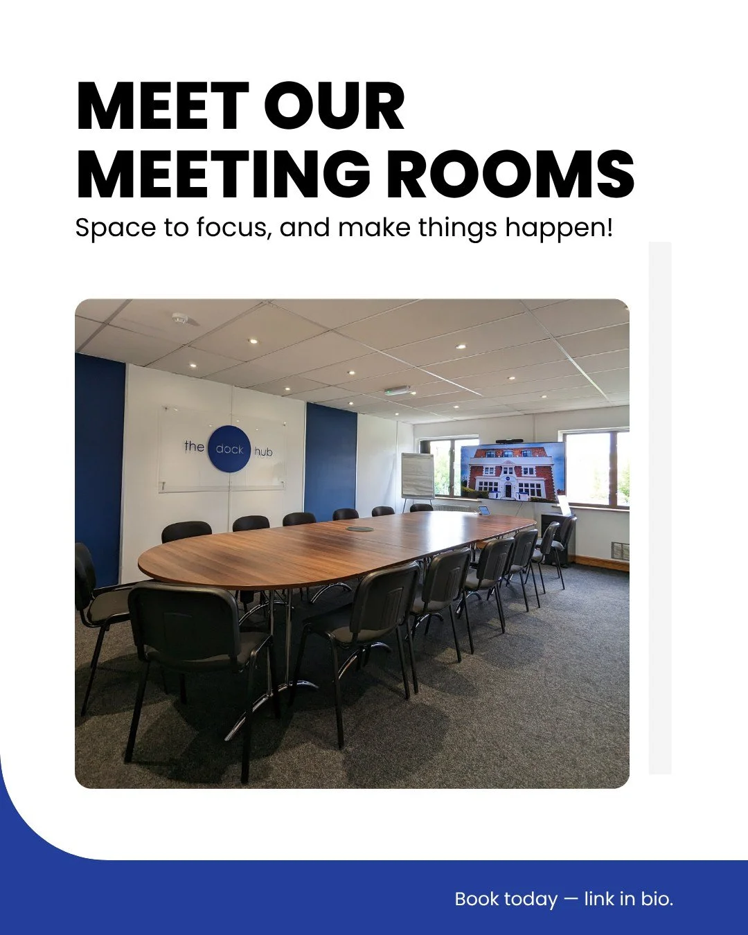 From focused meetings to creative sessions, we&rsquo;ve got a room for every kind of get-together.

Whether you&rsquo;re meeting clients, hosting a workshop or running therapy sessions, our spaces help you focus and make things happen. 

Book here: h