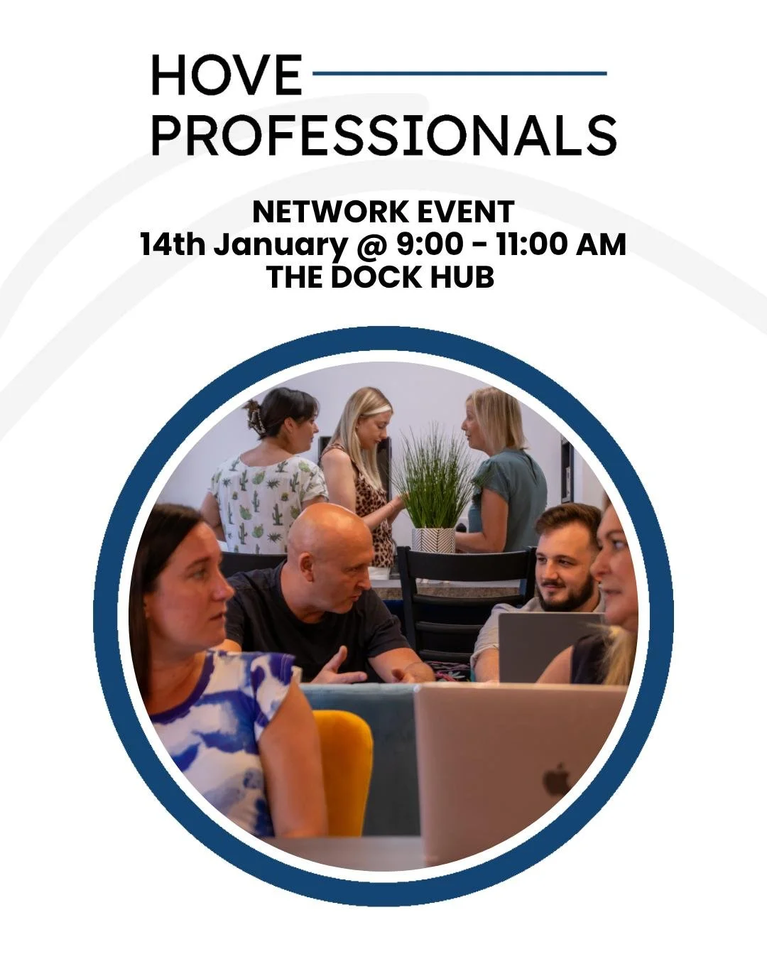 DATE CHANGE!!

Join us for the next Hove Professionals Network Event at The Dock Hub 🗓️
14th January | 9:00 &ndash; 11:00 AM
Meet local businesses, share ideas, and grow your connections &mdash; all over great coffee and good company.

#HoveBusiness