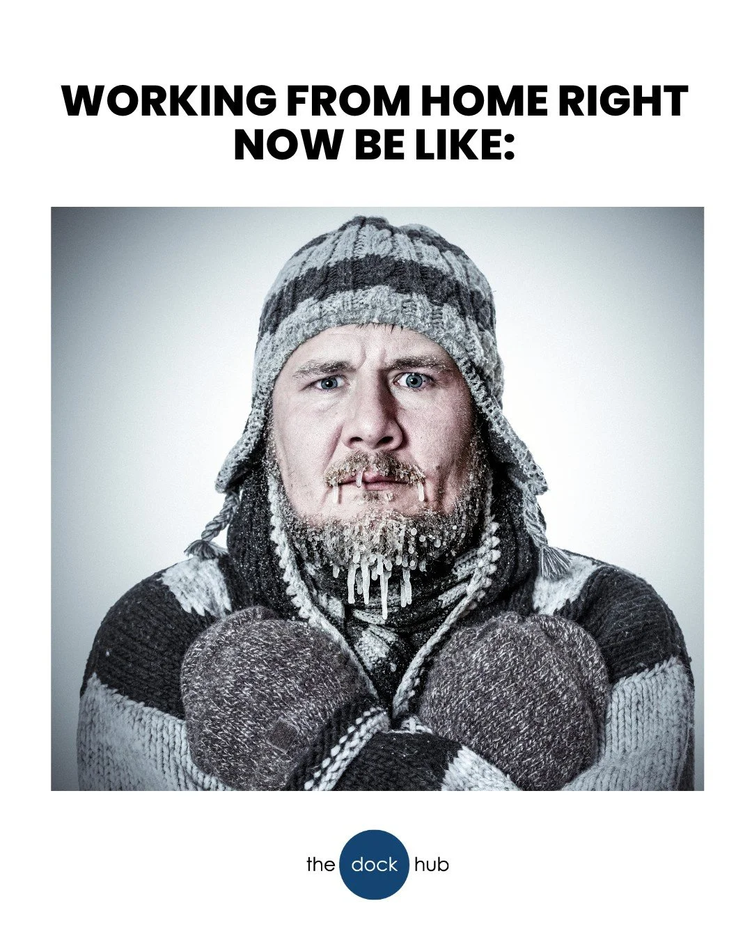 It&rsquo;s a cold one in Brighton &amp; Hove this morning 🥶
Working from home can feel extra tough when you&rsquo;re trying to type with frozen fingers.
All the more reason to come and work from The Dock Hub! Warm, welcoming and the perfect place to