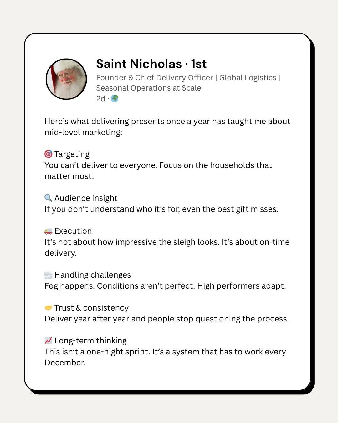 Some people have no chill in these confusing days before Christmas and New Year.
This is your reminder to slow down. 

#WorkCulture #EndOfYear #BetweenTheYears #SlowDown