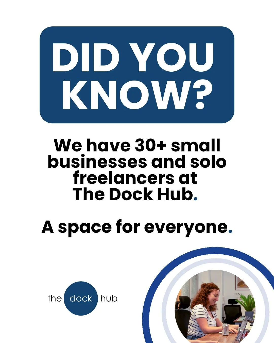 Did you know? The Dock Hub is home to 30+ small businesses and solo freelancers, all working under one roof. From creatives to consultants, it&rsquo;s a calm, professional space where people can focus, connect, and grow their work.

#DockHub #Brighto